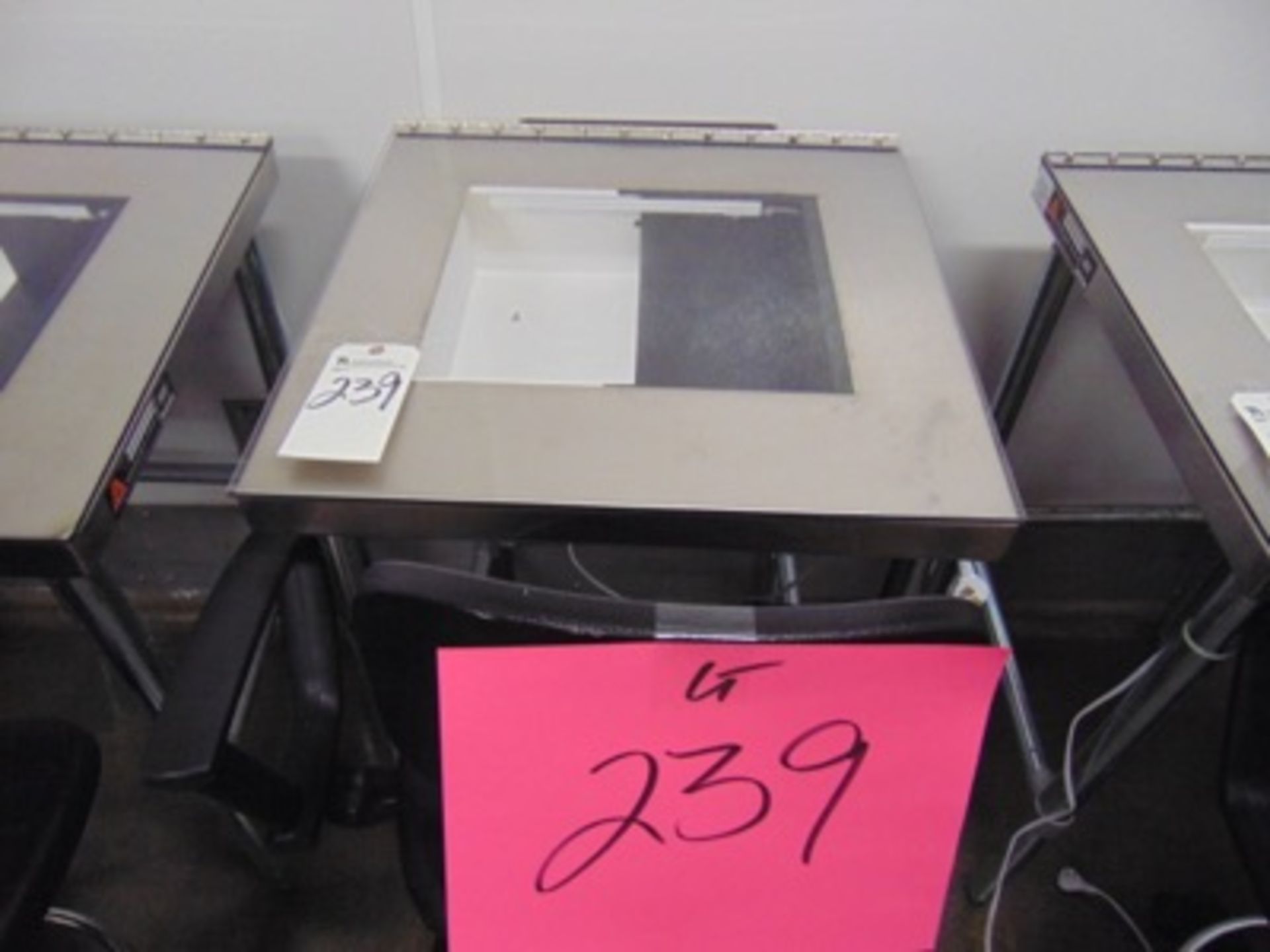 (Lot) NSF Inspection Light Table w/ Chair