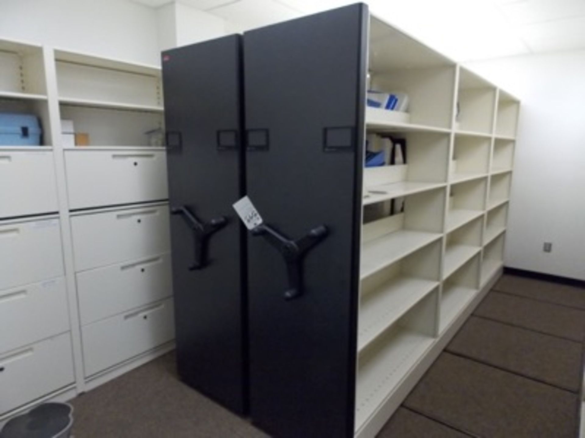 (Lot) Space Saver Rolling File Cabinets,