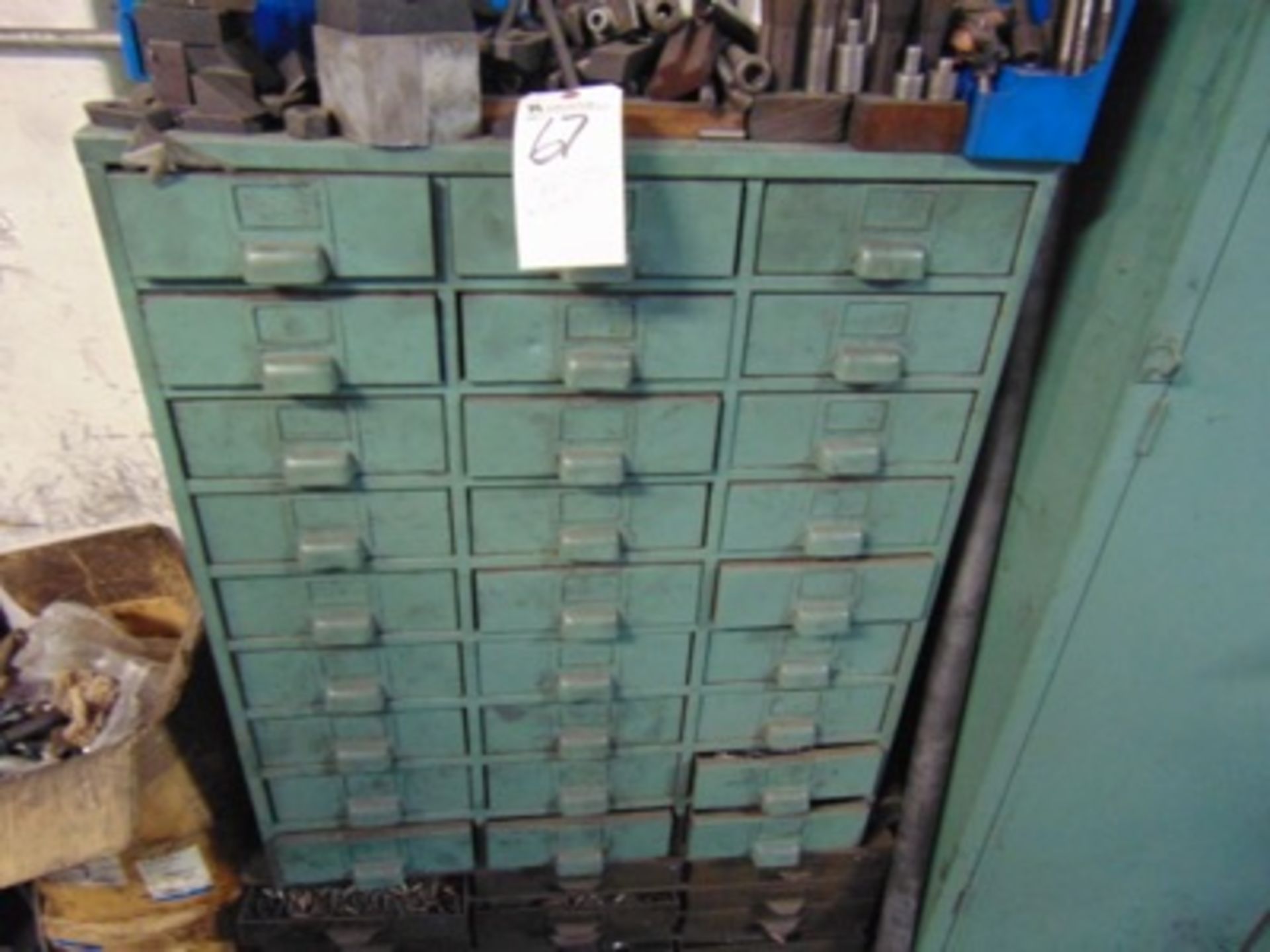 (Lot) Parts Cabinet w/ Contents