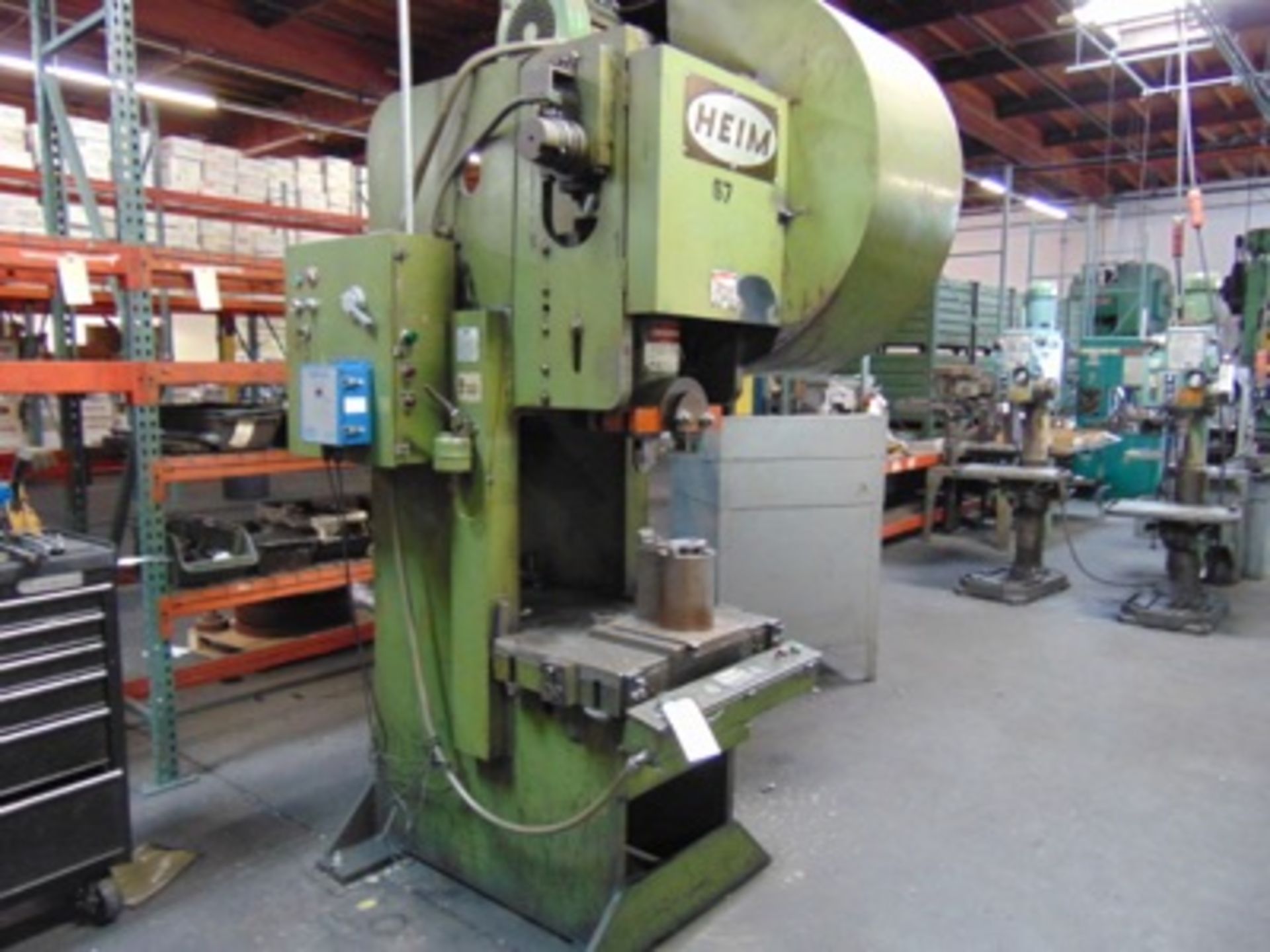 Heim mod. 5-G-A-F, Gap Frame Type Punch Press50 Ton, 3" Stroke, 18" Shut Height, 4" Adj, 11" Throat,