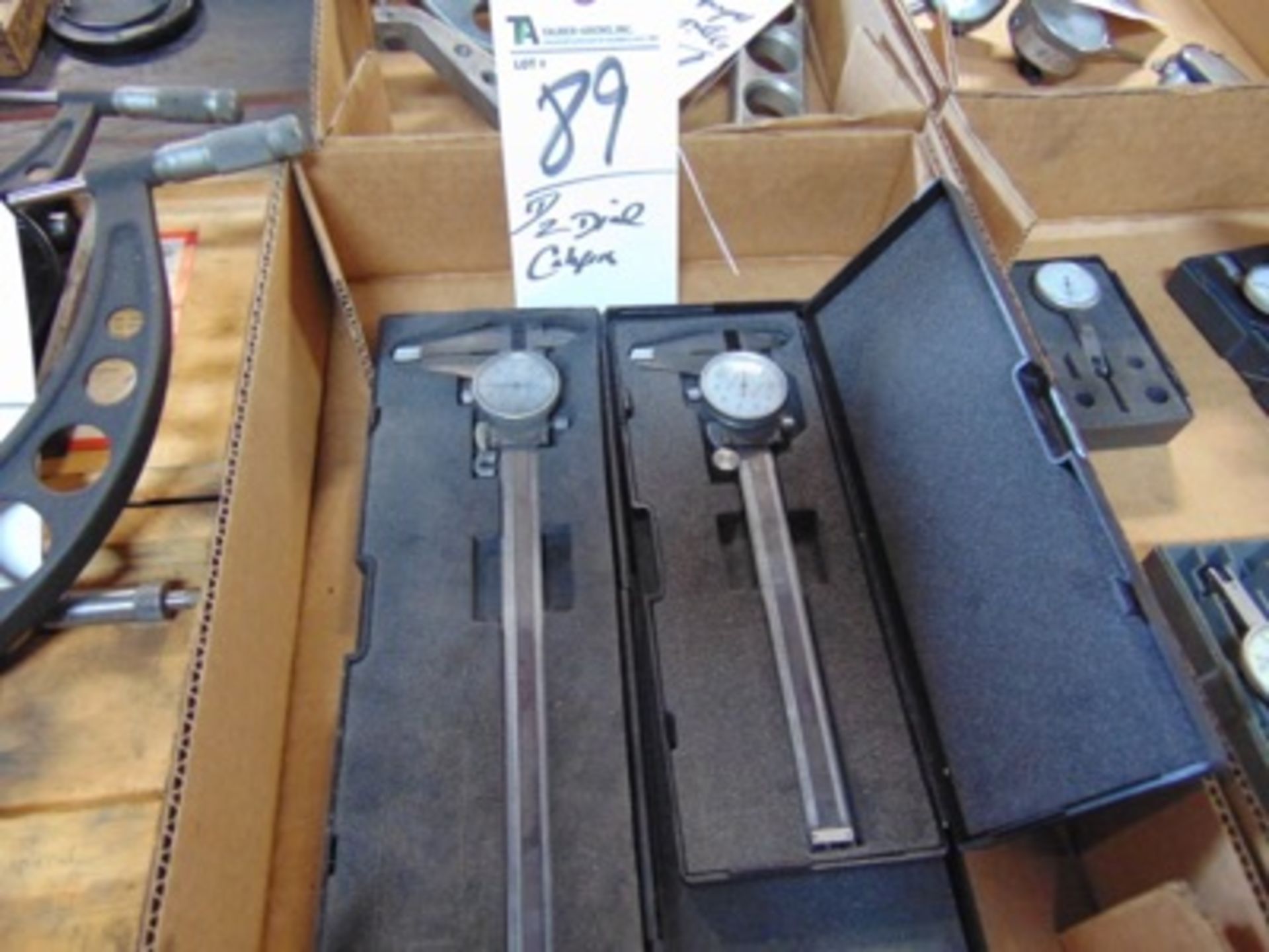 (Lot) (2) Dial Calipers