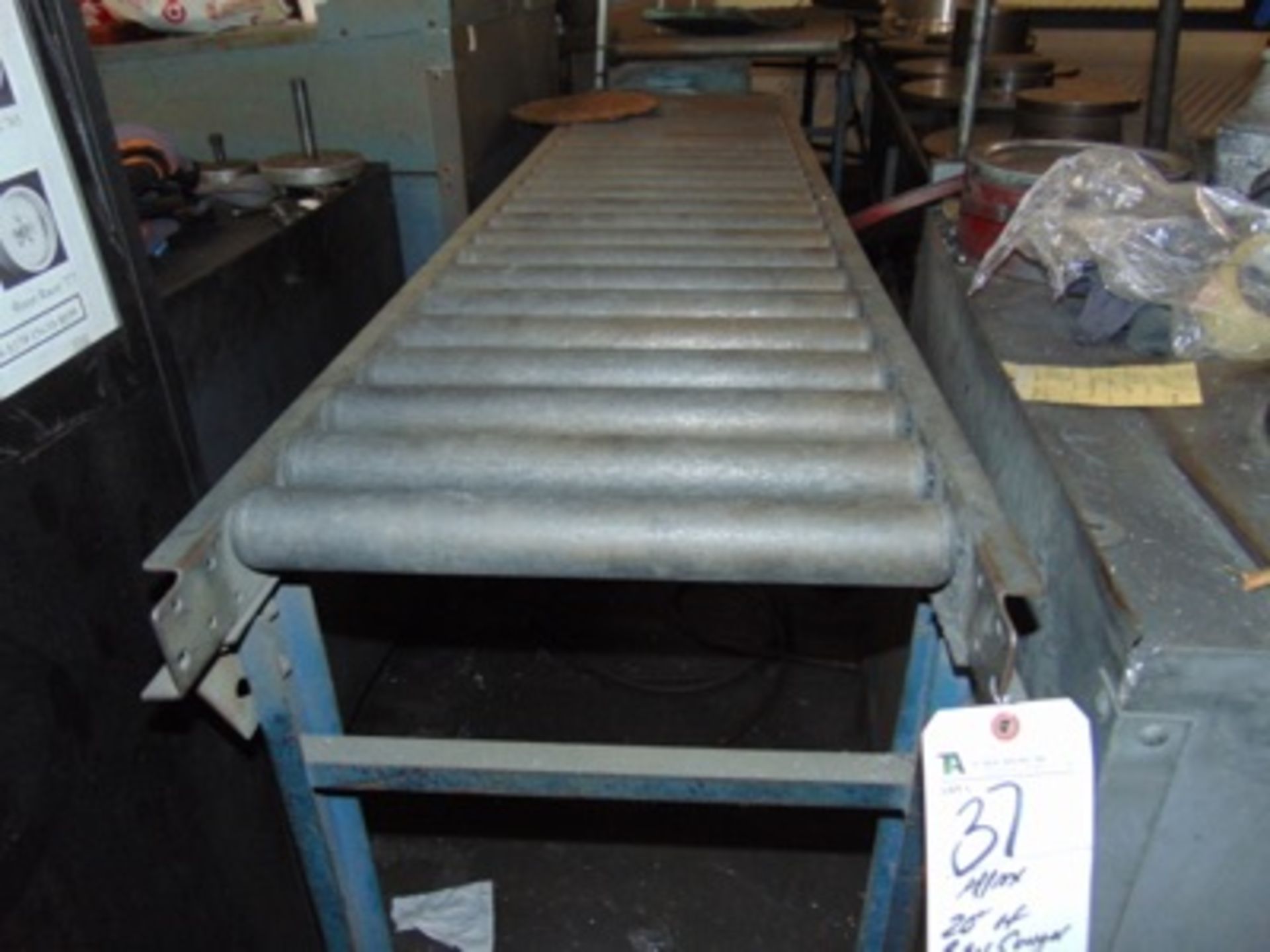 (Lot) 30' of Roller Type Conveyor