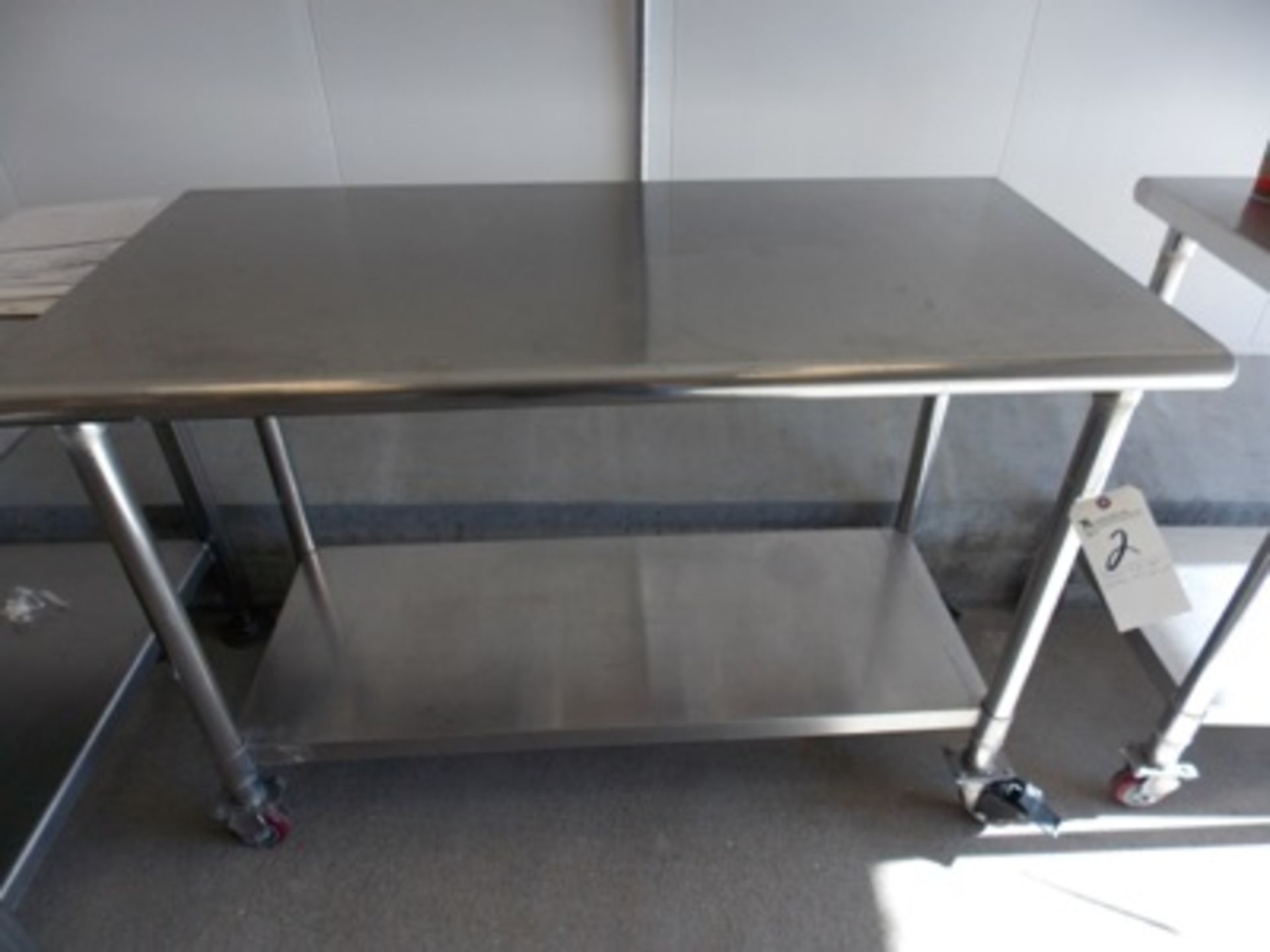Stainless Steel Cart w/ Castors, 24"x48"x34"