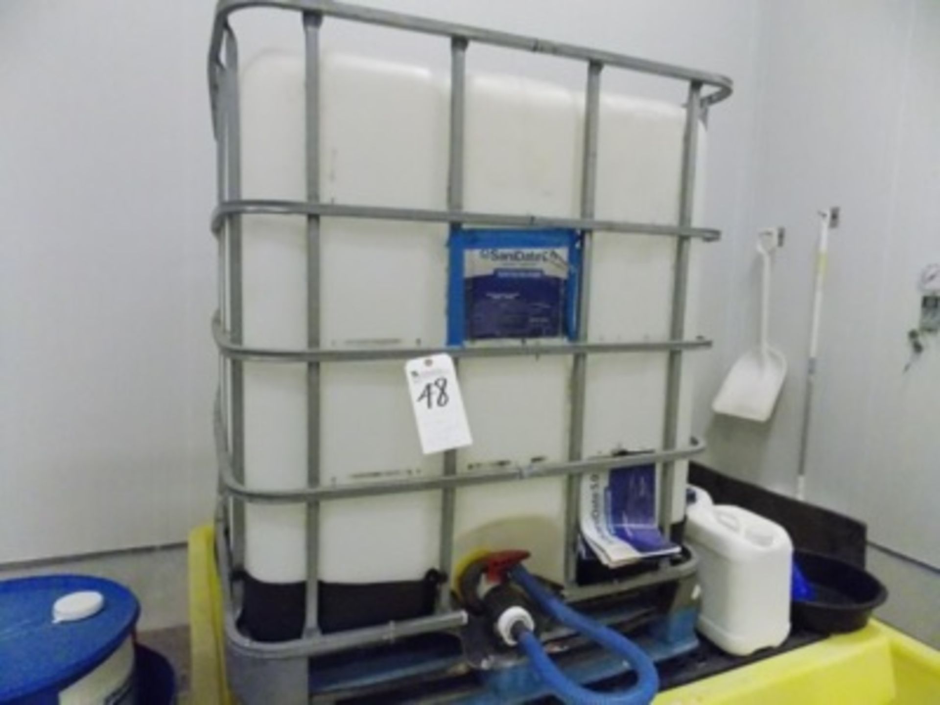 250Gal. Containment (Now Empty, Once Contained Sanitizer, Disinfectant)