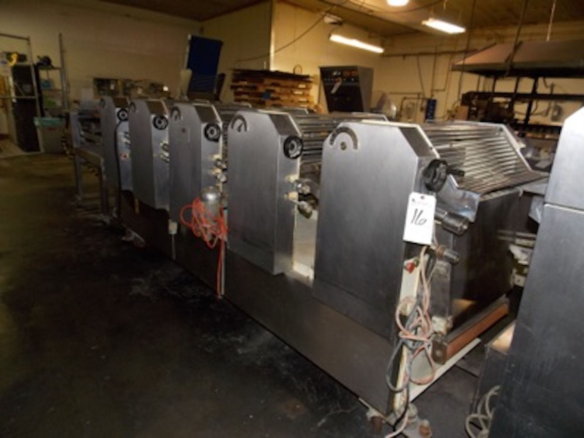 (1990) CIM mod. Linea Di Laminazione 65013001 5-Station Sheeter, 220 Volts, 60 Hz, 4.60 KW; S/N 139