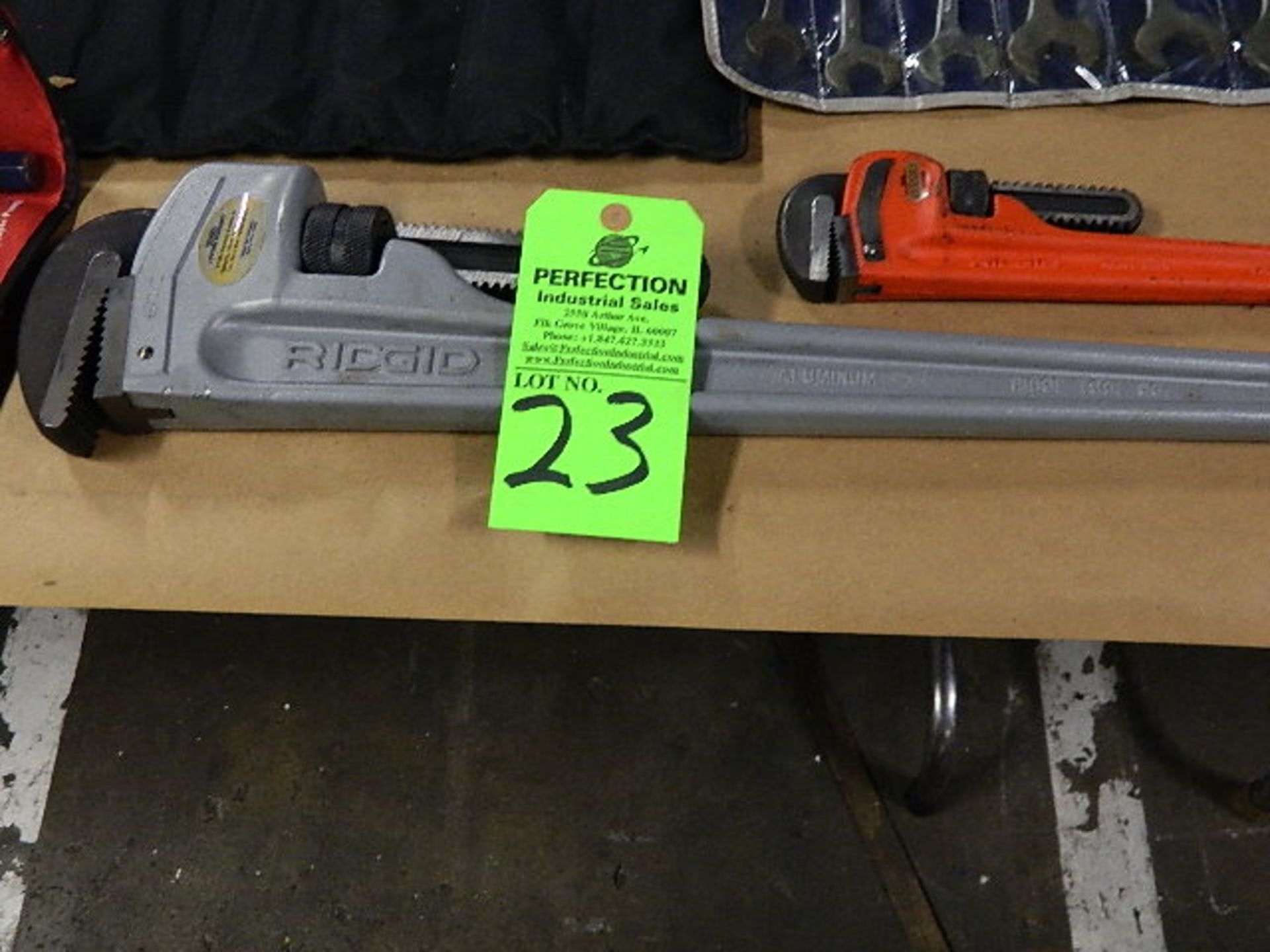 Ridgid 36" Alum. Pipe Wrench (1) Wilton Bench Vise 5 1/2" X 6"