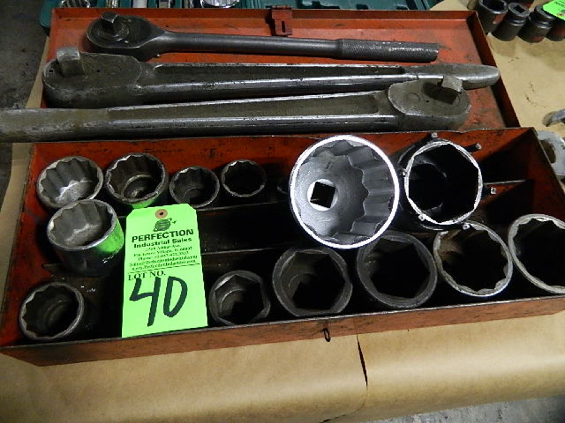 Socket Set w/ 3/4" & 1" Sockets & Ratchets - Image 2 of 2