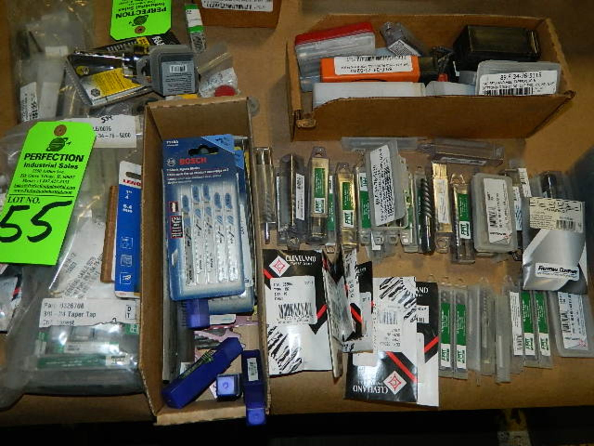 Lot of Assorted Easy Outs, Taps, Dies, Jigsaw Blades