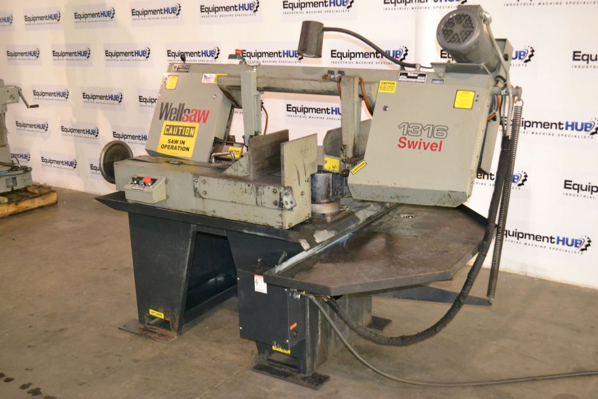 Wellsaw 1316S Swivel 13″ x 16″ Swivel Miter Head Horizontal Band Saw - Image 12 of 14