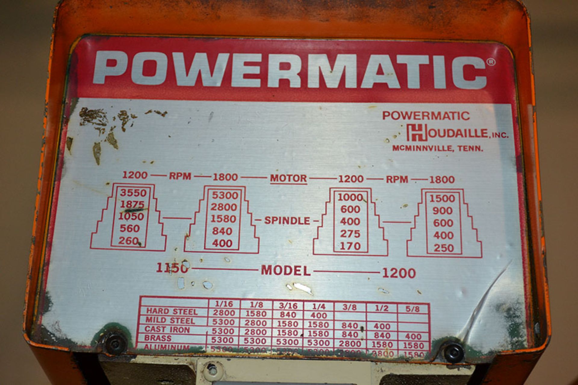 Powermatic 1150 4 Head 15″ Swing Drill Press Station - Image 7 of 13