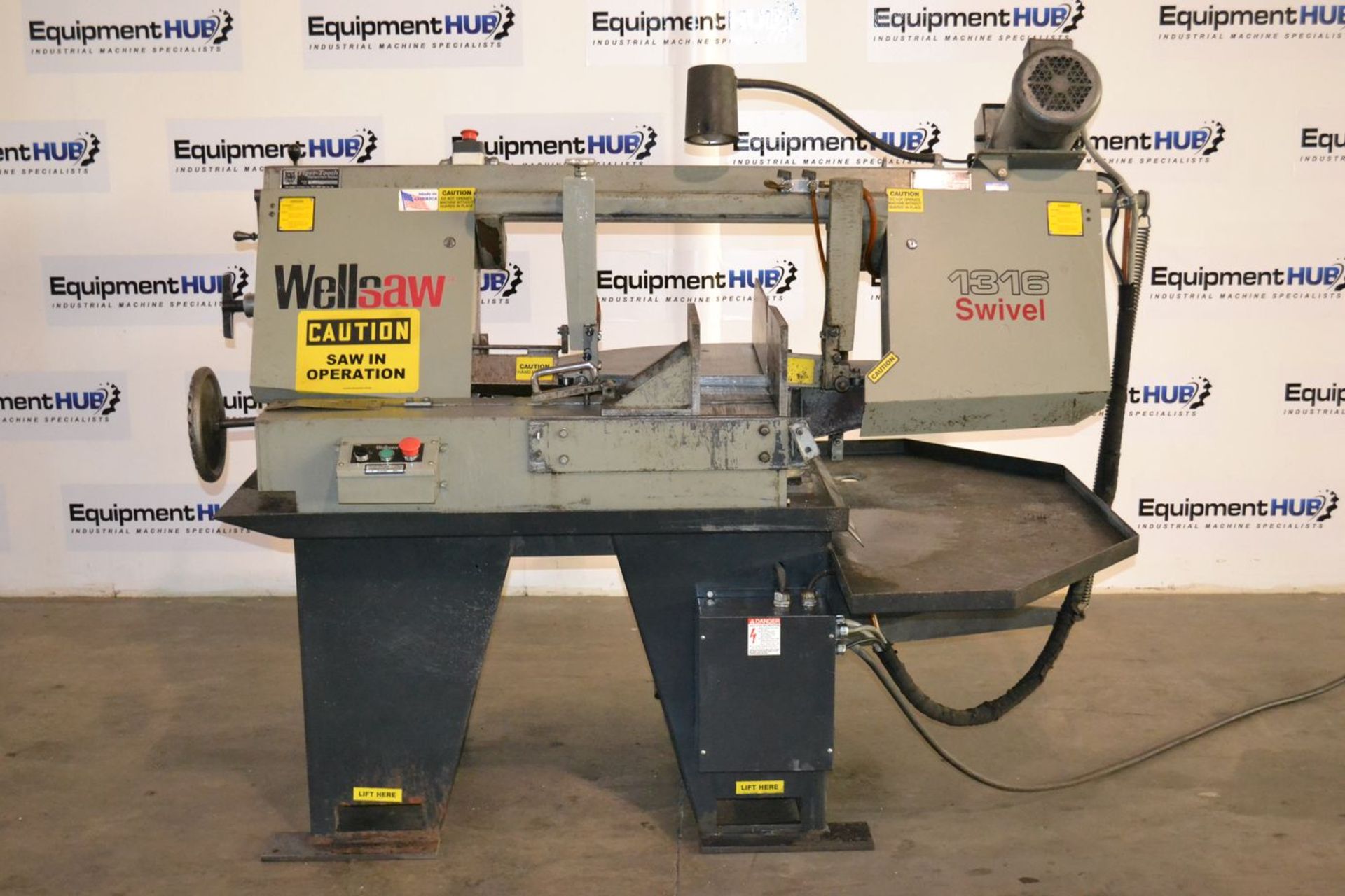 Wellsaw 1316S Swivel 13″ x 16″ Swivel Miter Head Horizontal Band Saw