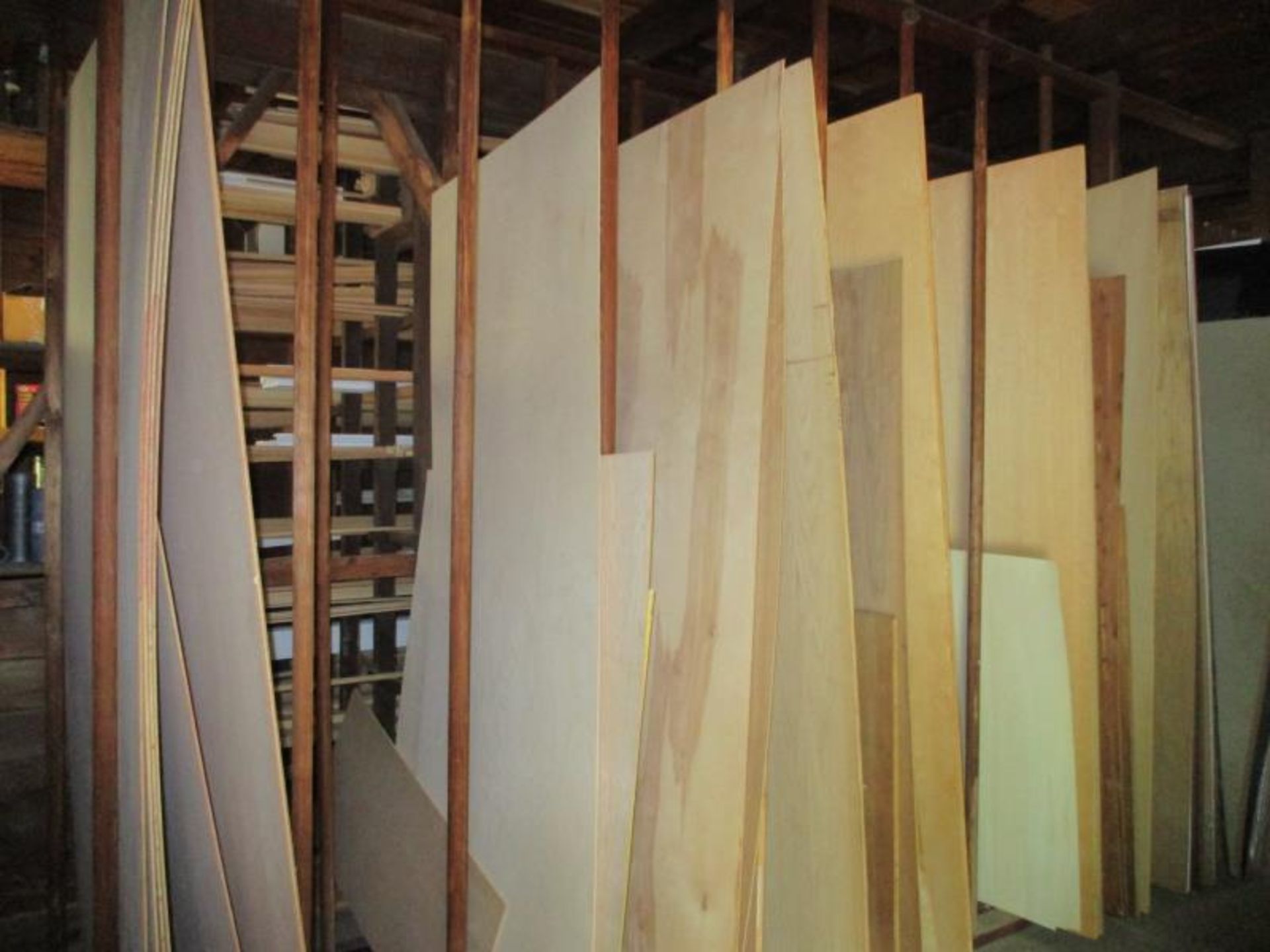 Lot of (45+/-) Pcs. Assorted Lengths - Width - Thickness -Plywood, Burlap Panels - Image 2 of 15