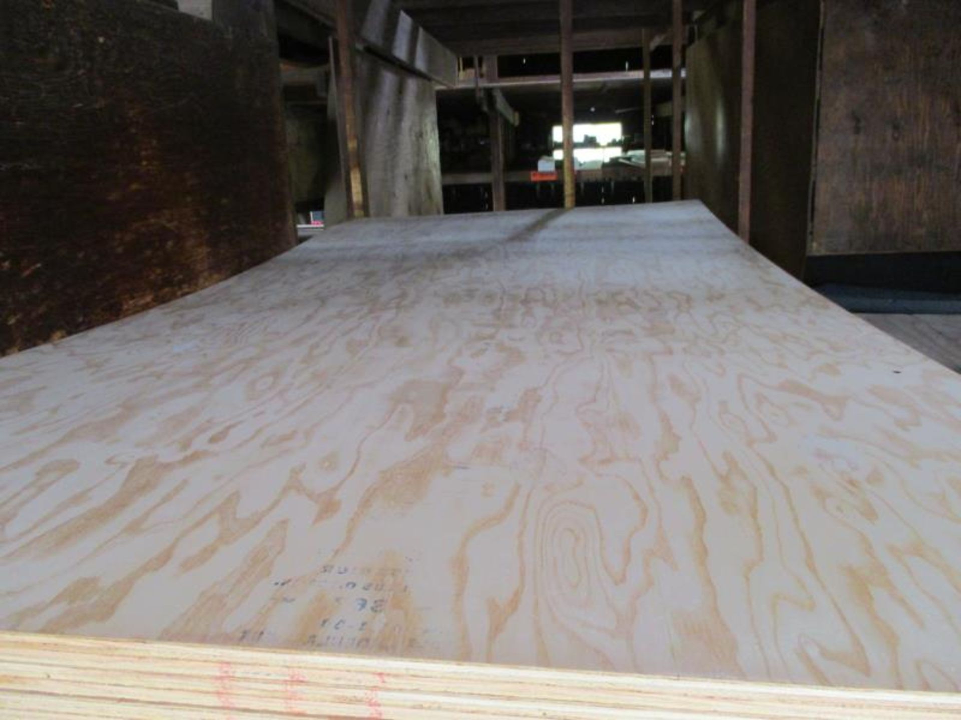 (50+/-) Sheets 4 x 8 - 3/8" AC Fir Plywood - Image 3 of 5