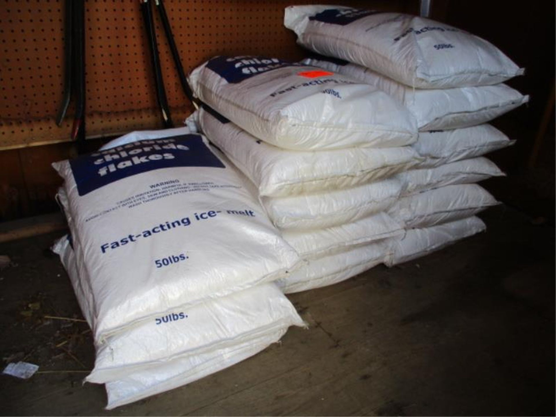 (14) Bags Calcium Chloride Flakes, 50 Lb. Bags