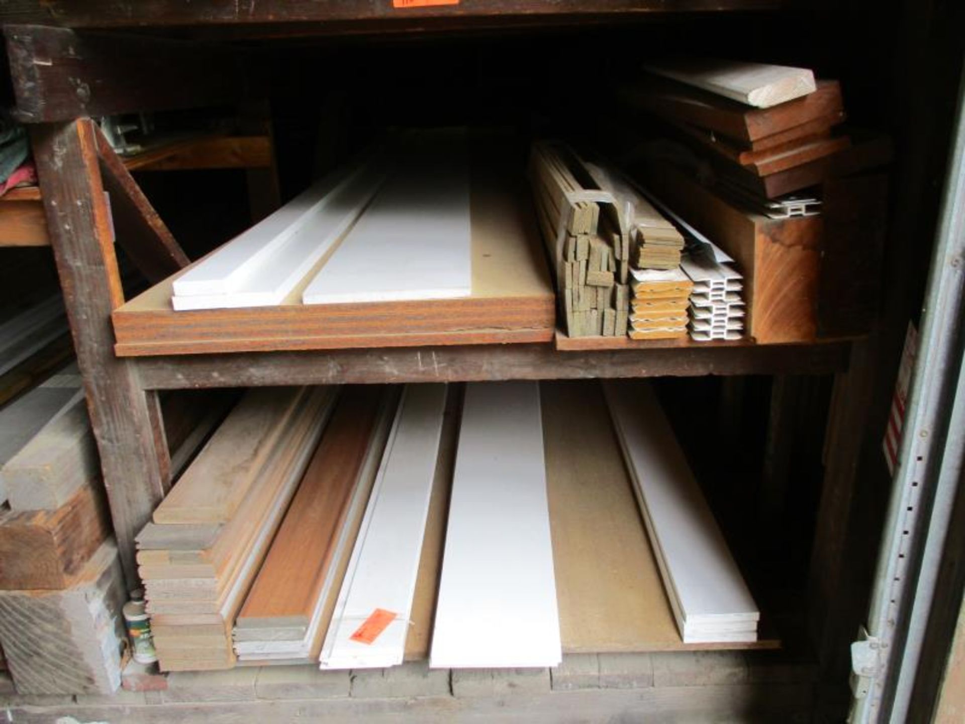 2 Shelves (4) Sheets Particle Board 30" x 12 - 3/4", 12' PVC Trim Boards