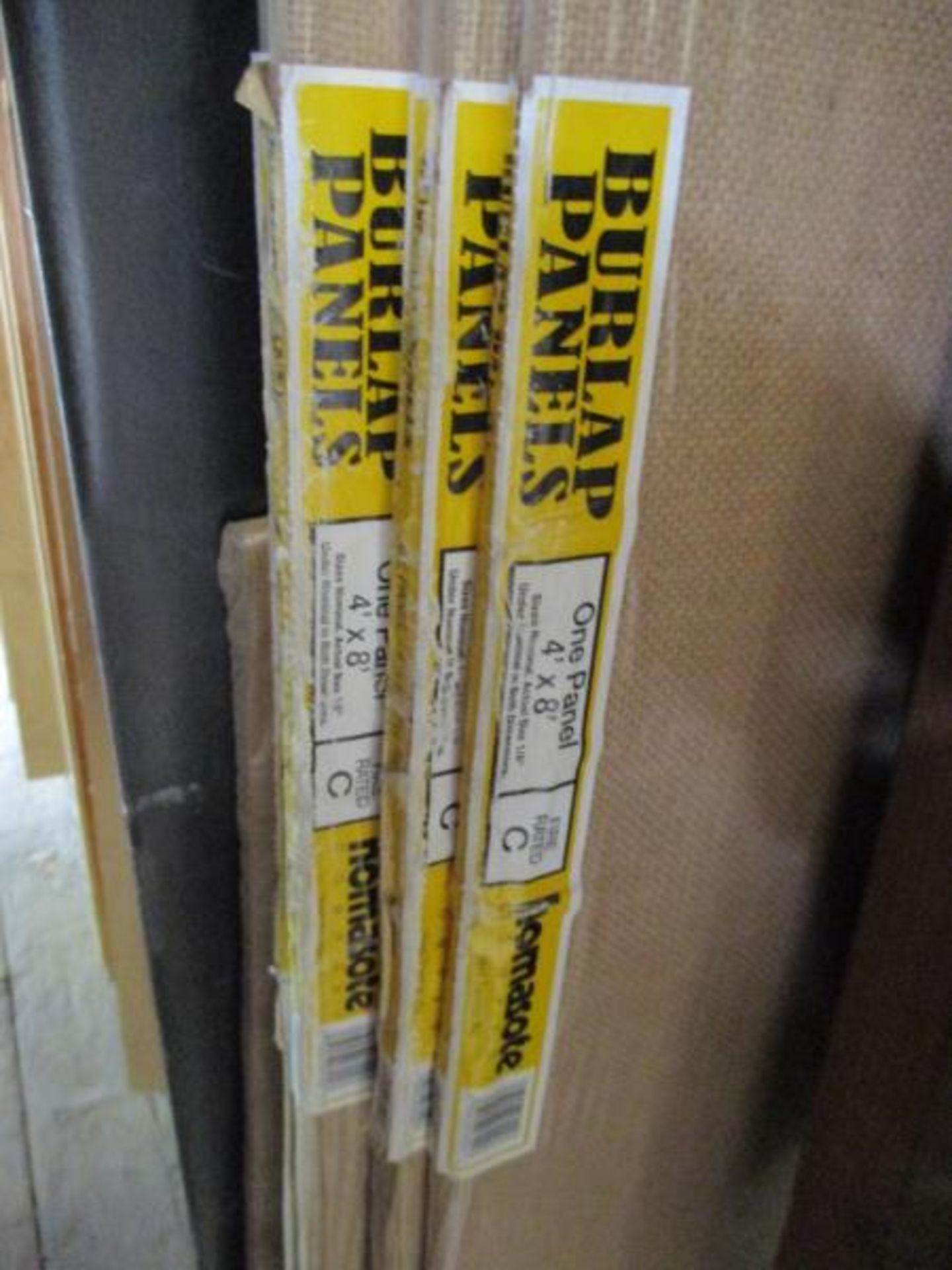 Lot of (45+/-) Pcs. Assorted Lengths - Width - Thickness -Plywood, Burlap Panels - Image 5 of 15