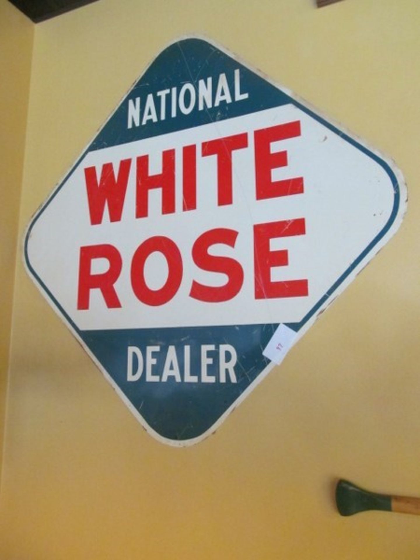 National White Rose Sign