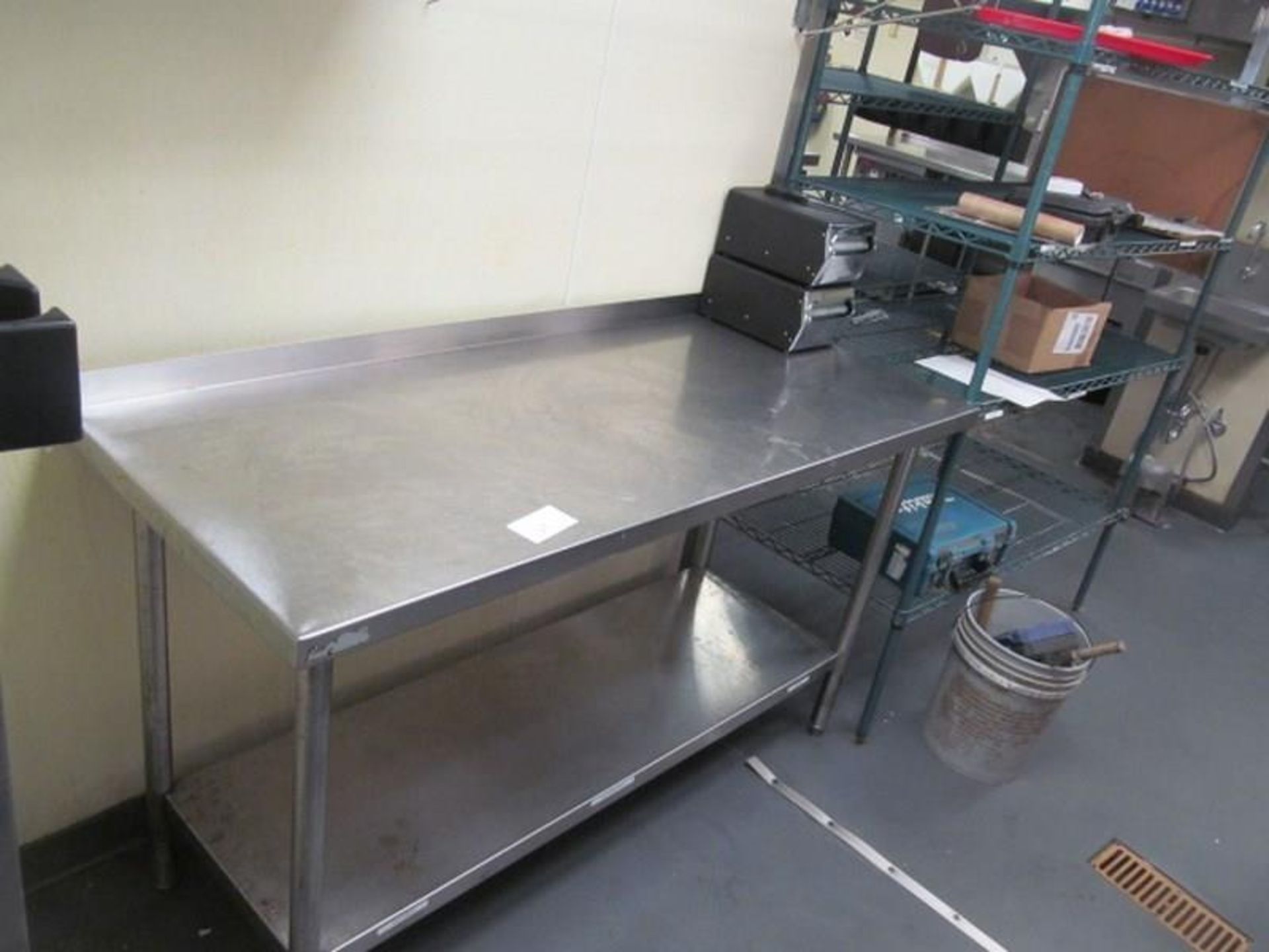 6' Stainless Steel Prep Table w/ Undershelf - Image 2 of 2