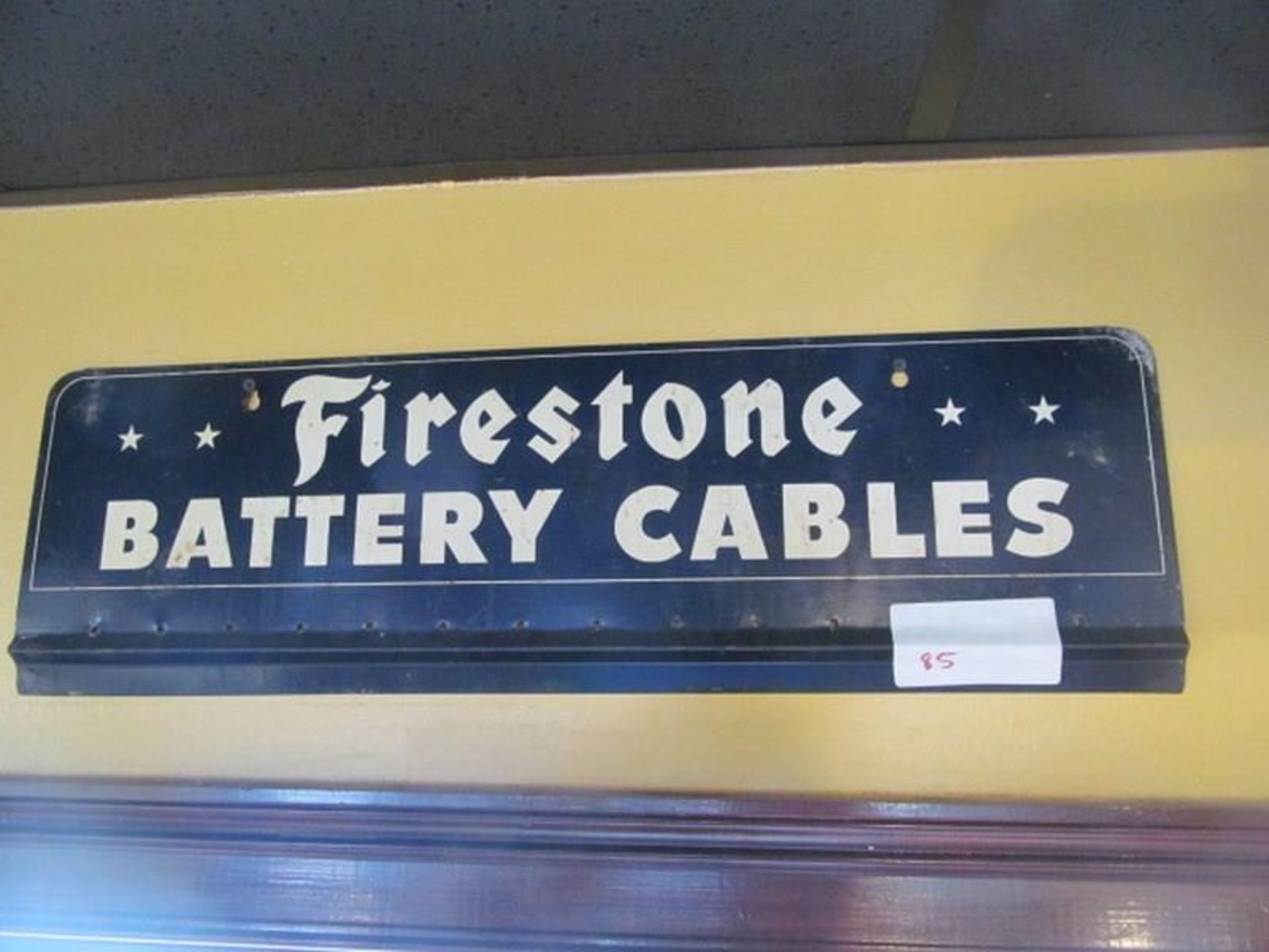 Firestone Battery Cables Metal Sign