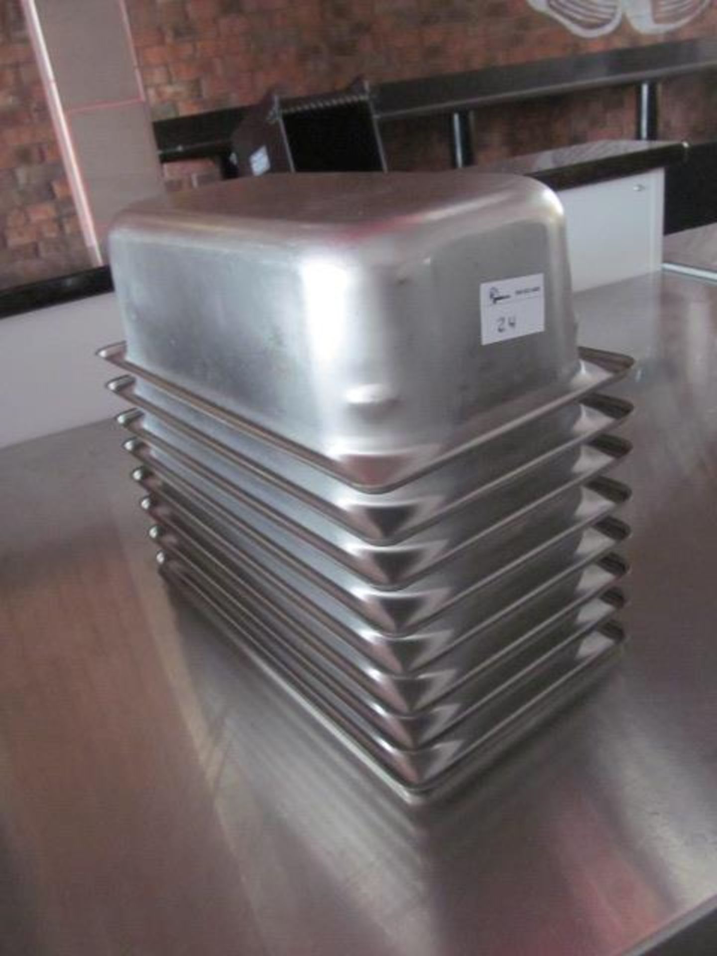 (8) Stainless Steel 1/3 Pans