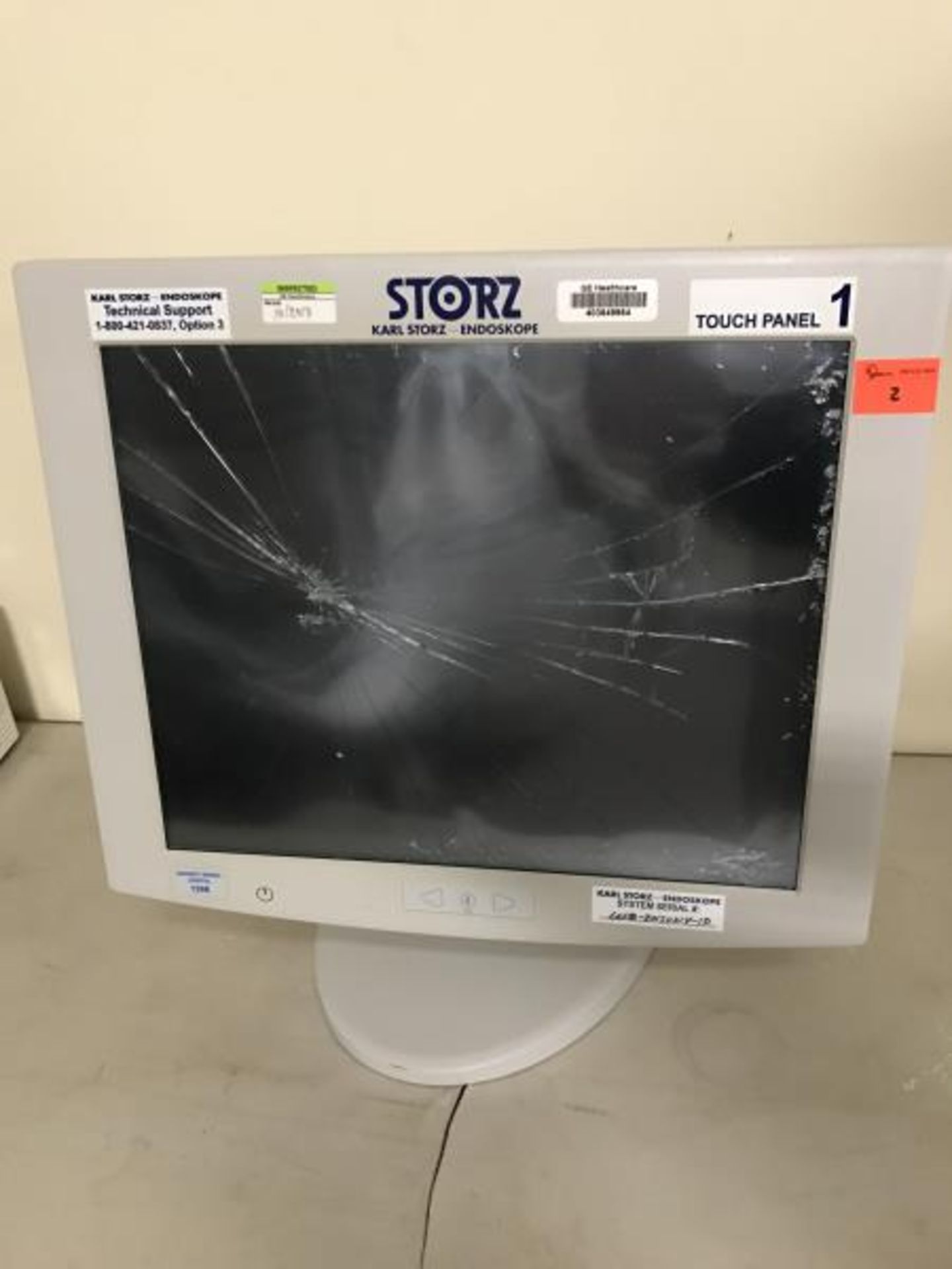 Flat Panel Monitor, Touch Screen, By NDS Surgical Imaging, Model: V3C-SX19-R110, Part # 90X0530-B,
