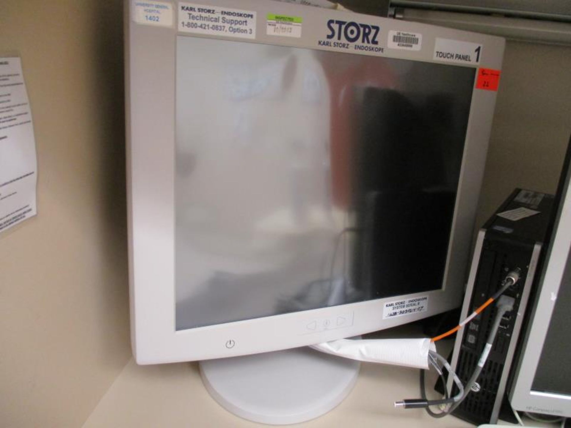 Flat Panel Monitor, Touch Screen, By NDS Surgical Imaging, Model: V3C-SX19-R110, Part # 90X0530-B, - Image 2 of 2