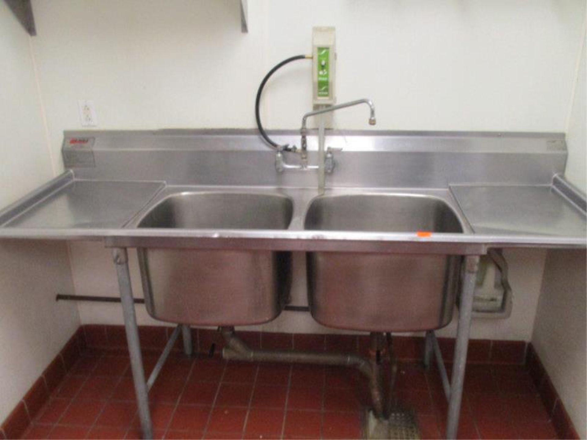 Sink, 2 Compartment w/ Dual Side Drainboards, By Eagle, Model: 414-22-2-18 - Image 2 of 5