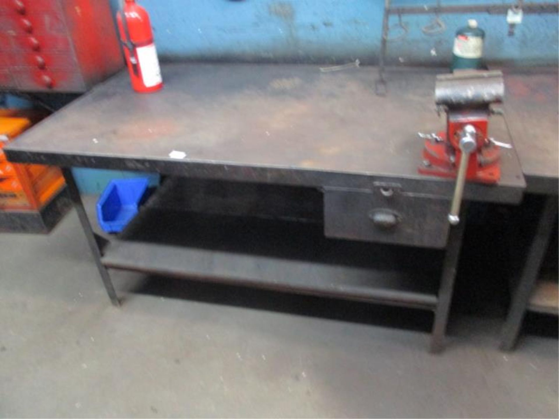 5 Ft Steel Workbench with 5 Ft Multifunction Vise Model RBV-5 - Image 2 of 2