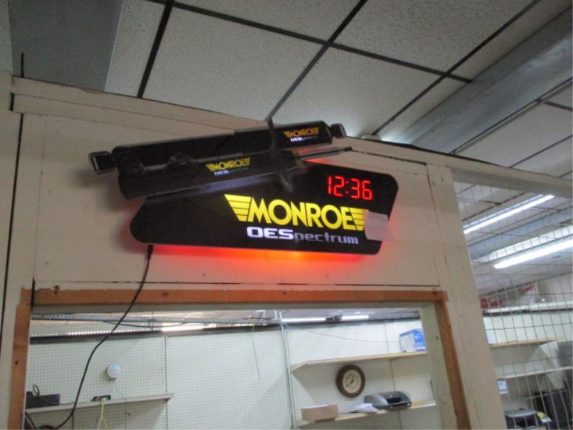 Monroe Light Sign/Clock