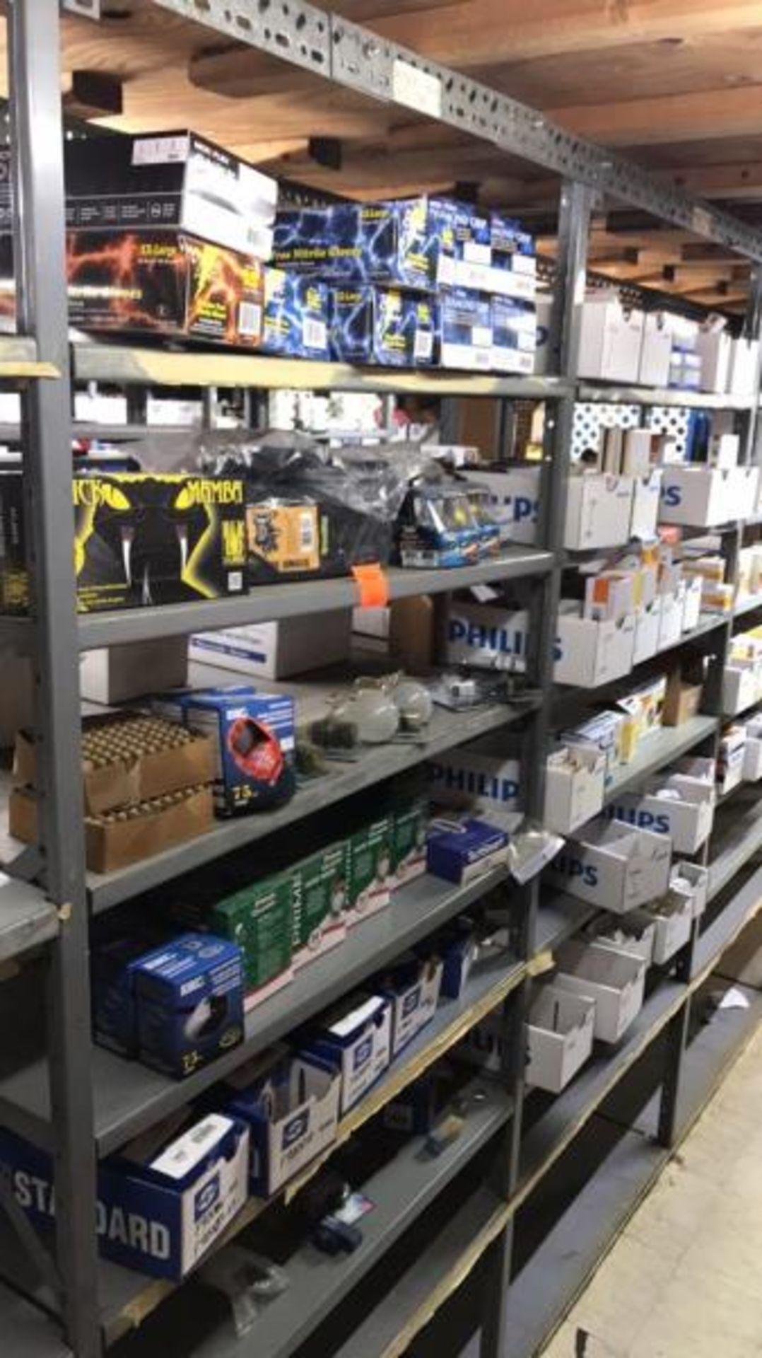 (6) Shelf of Gloves, Bulbs, Light RepairKits, (6) Shelf of Gloves, Bulbs, Light RepairKits, Dust