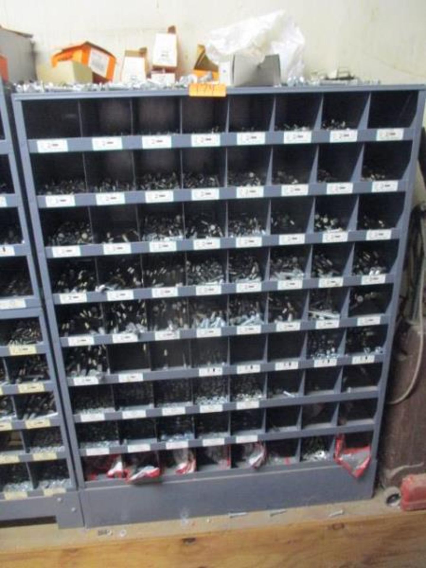 Bins with Standard Bolts Nuts and Washers