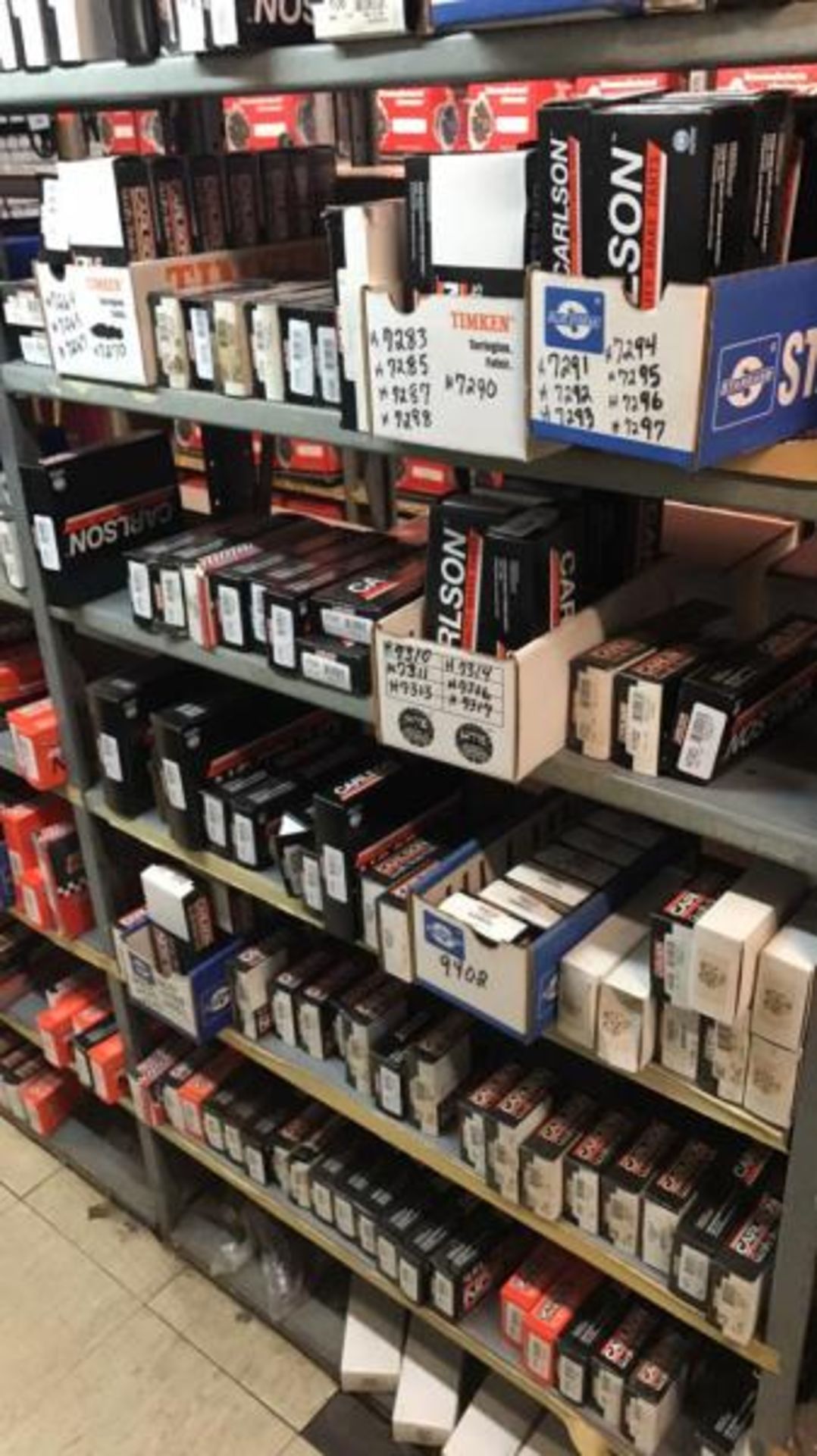 (29) Shelves of Carlson Brake Parts (Hardware Kits (29) Shelves of Carlson Brake Parts (Hardware - Image 5 of 9
