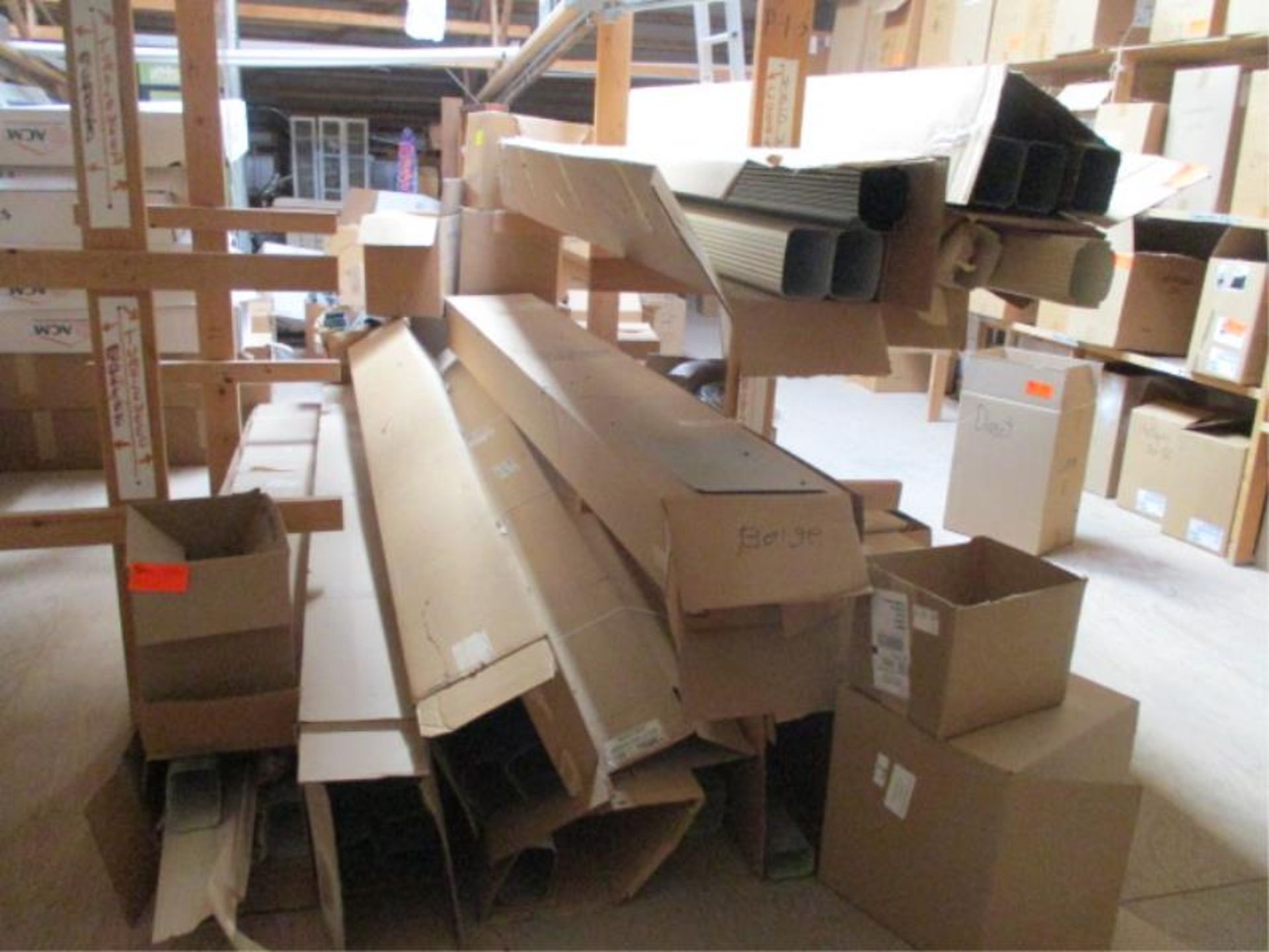 (10) Partial Boxes of Downspout and 8 Partial Boxes of Elbows (Various Colors)