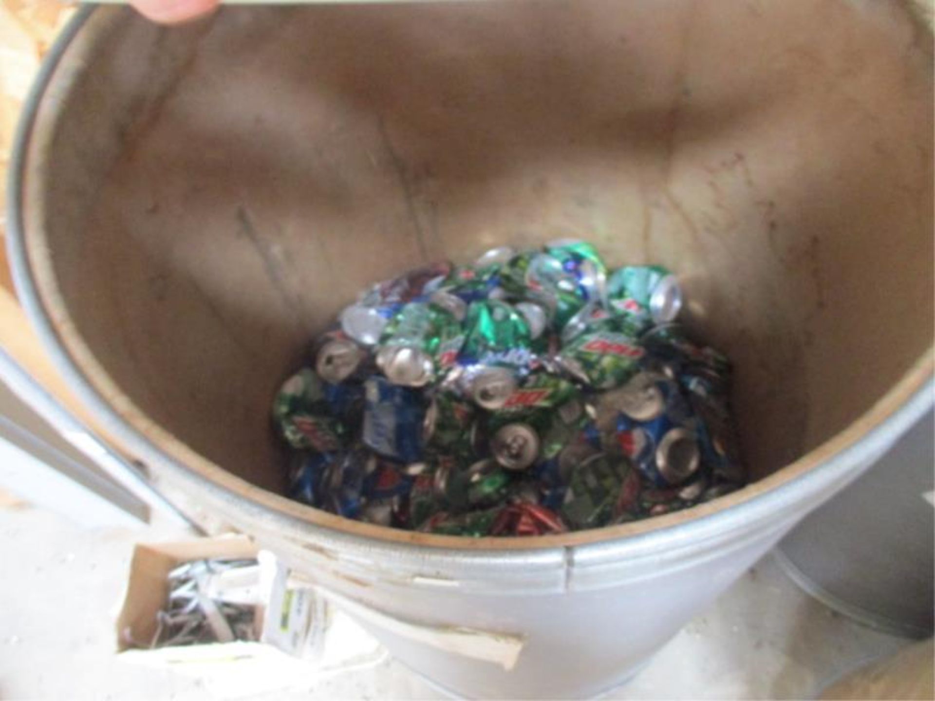 2 Barrels of Scrap Aluminum Siding and half Barrel of Cans - Image 4 of 4