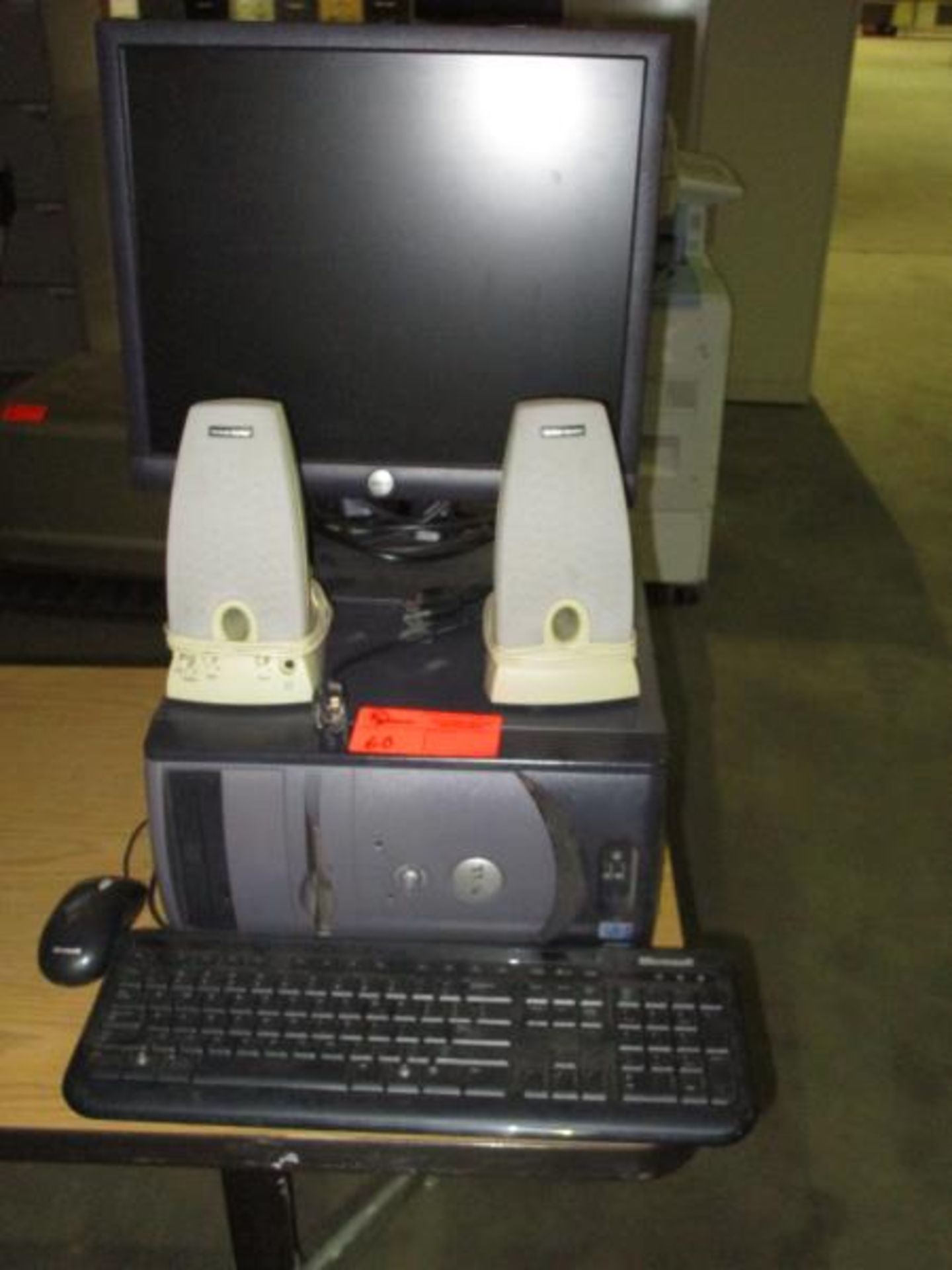 Dell CPU, Model: MTC2, Mfg.: 5/1/03, SN: BMNMR21 w/ Dell Flat Panel Monitor, Microsoft Keyboard,