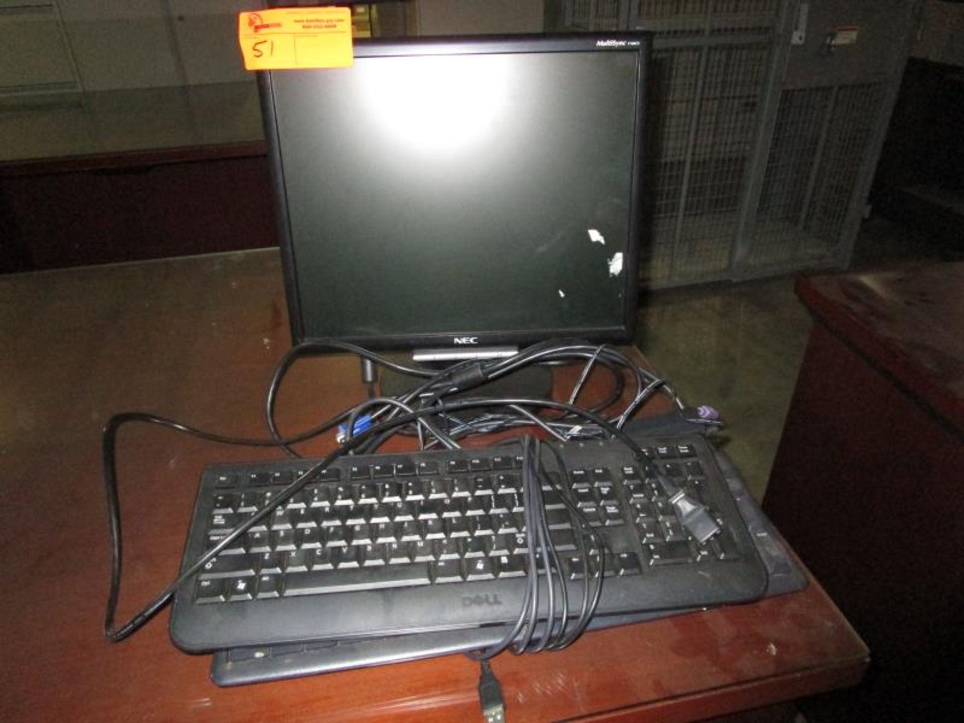 NEC Flat Panel Monitor, Model: 1740CX-BK(2) Keyboards Keyboards