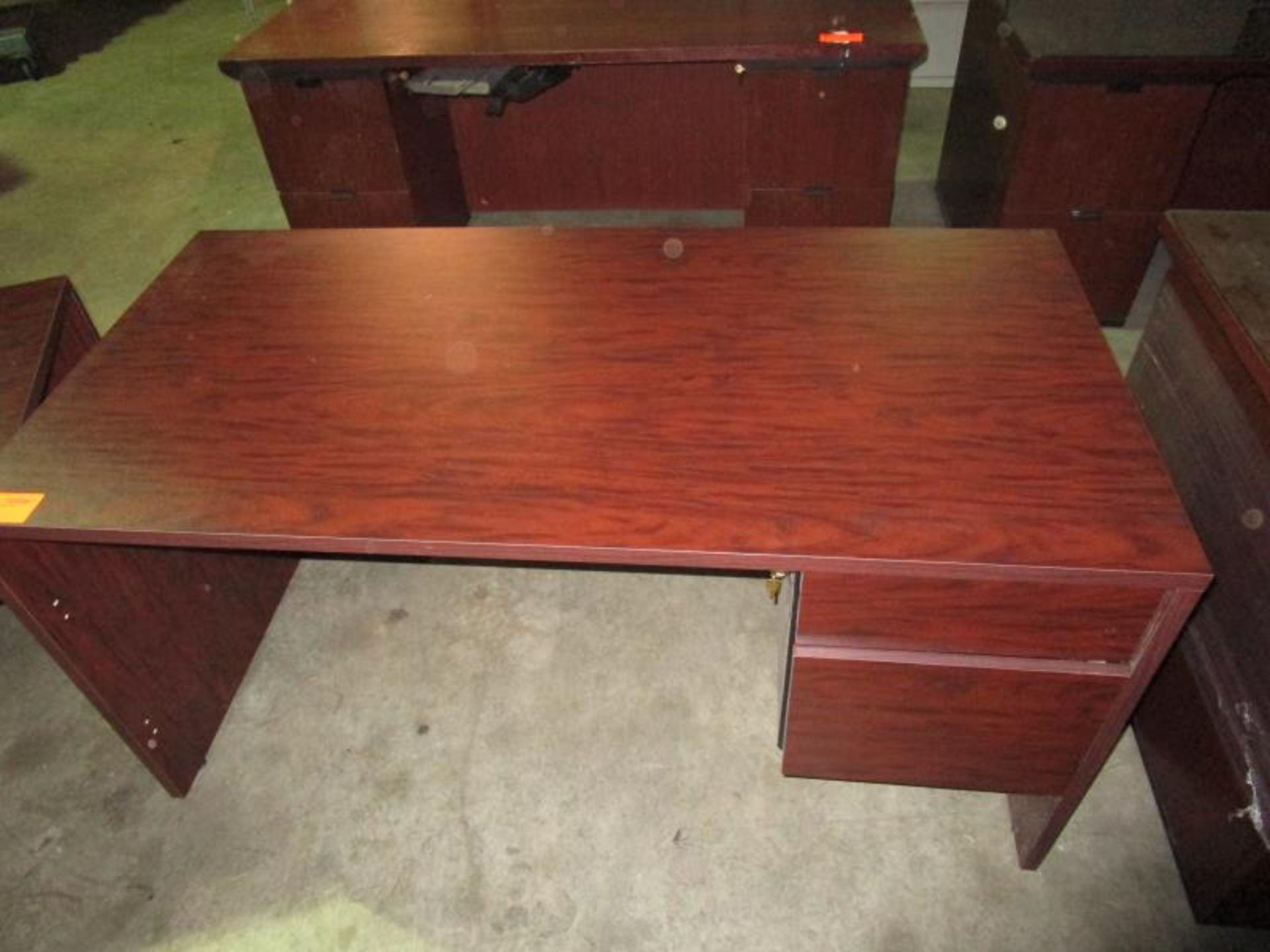 Wood Desk w/ Key