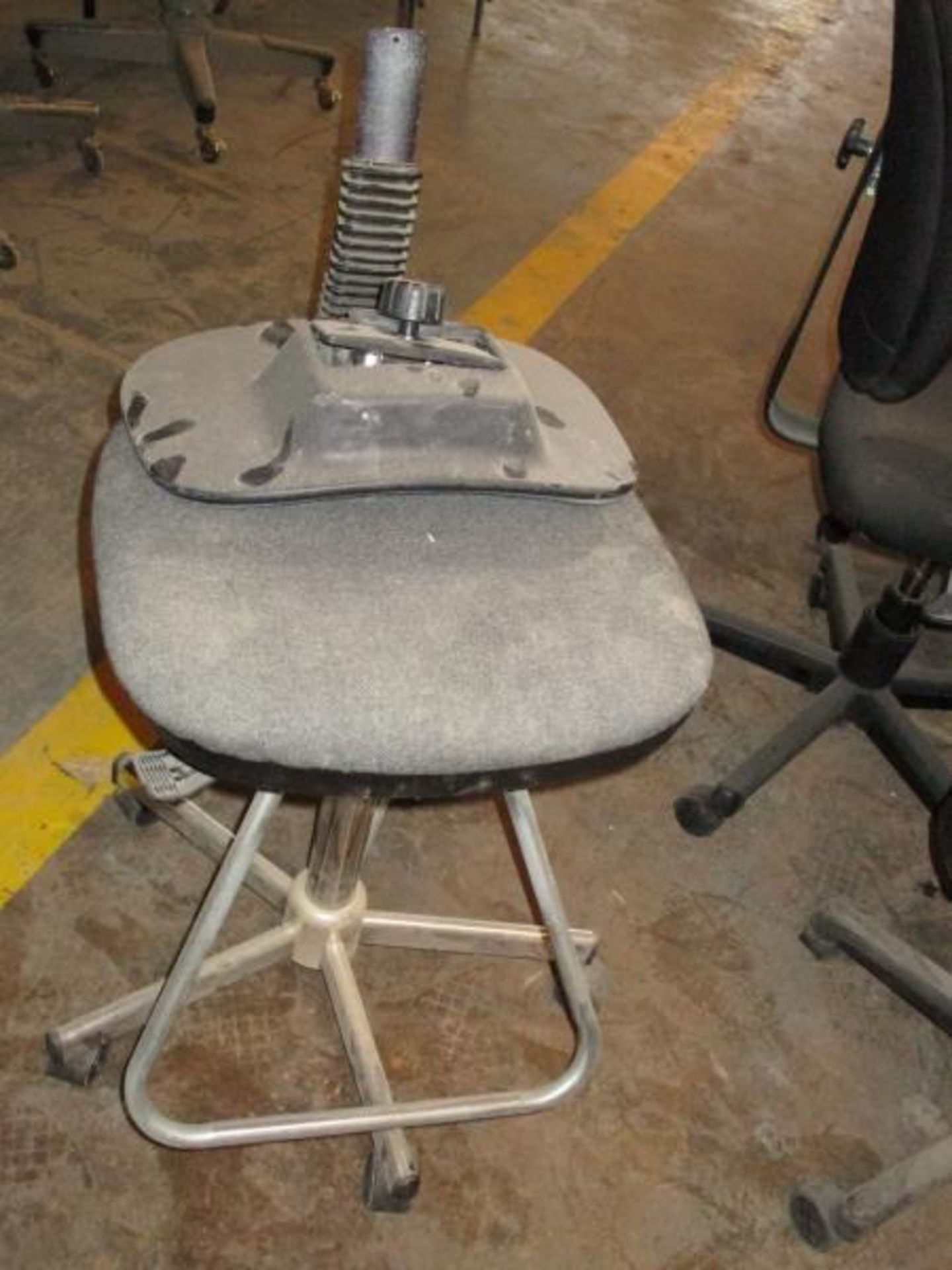 (10) Assorted Office Chairs on Casters, Fabric Seat / Back - 1 w/ Broken Back, (1) Rolling Stool - Image 12 of 14