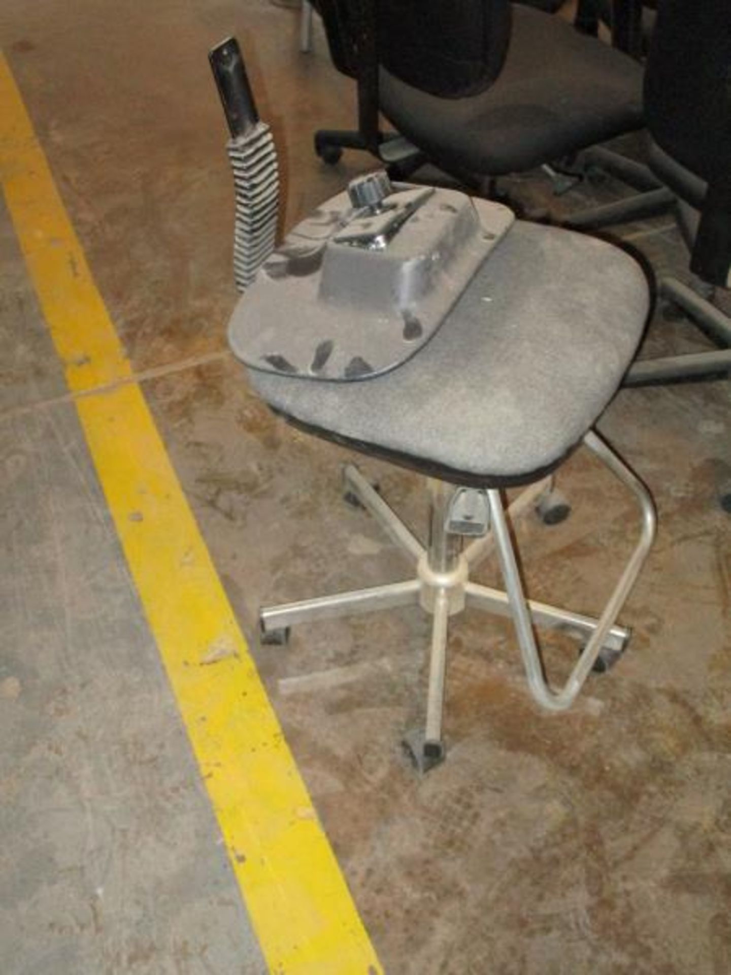 (10) Assorted Office Chairs on Casters, Fabric Seat / Back - 1 w/ Broken Back, (1) Rolling Stool - Image 13 of 14