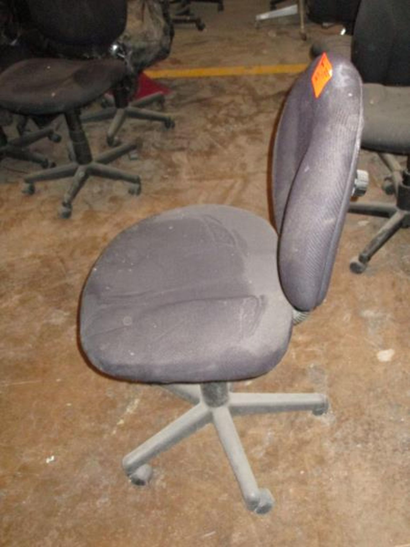 (10) Assorted Office Chairs on Casters, Fabric Seat / Back - 1 w/ Broken Back, (1) Rolling Stool - Image 7 of 14