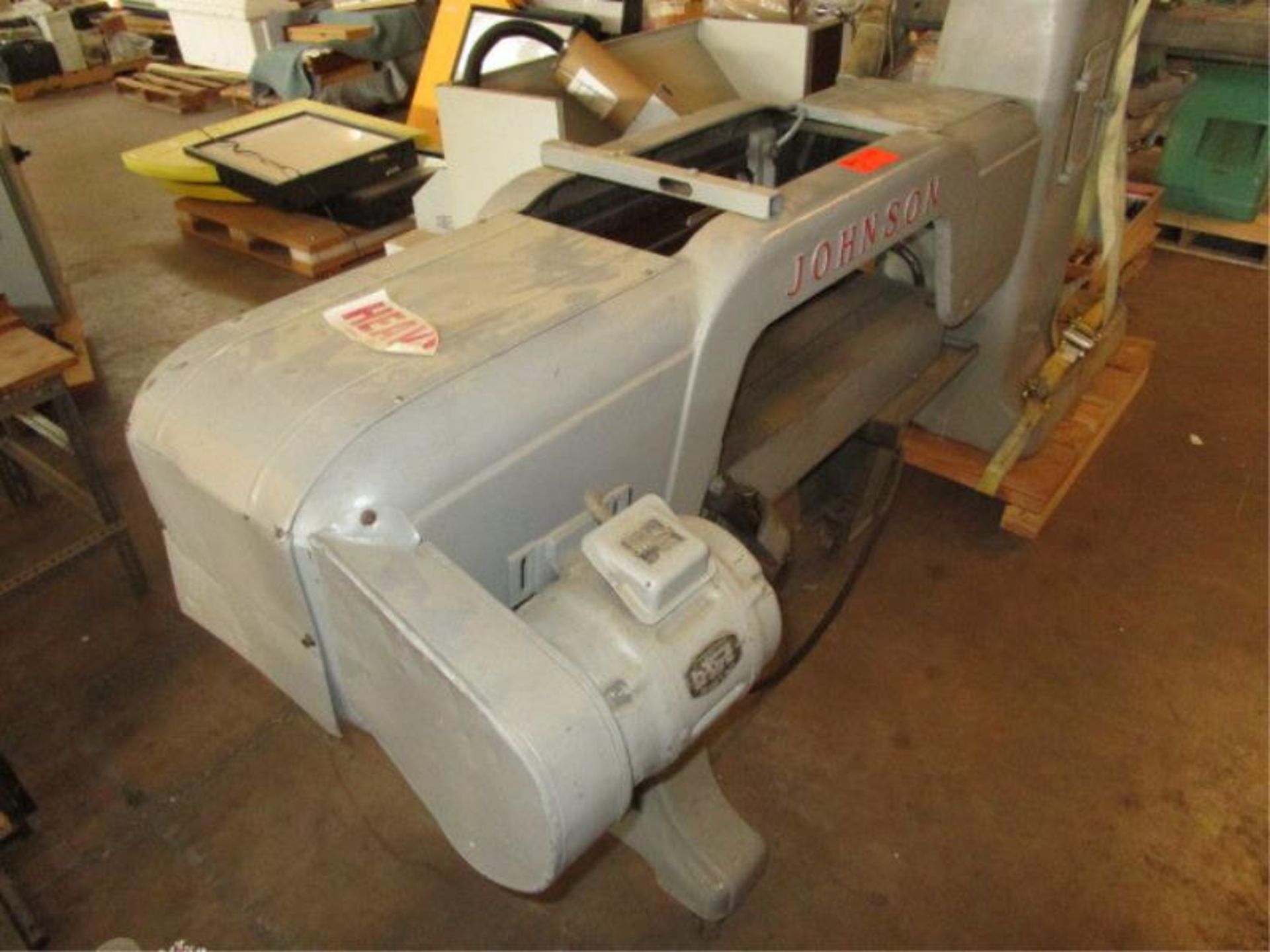 Johnson Horizontal Bandsaw, Model: 3, SN: 6591, HP: 3/4 HP: 3/4 - Image 2 of 6