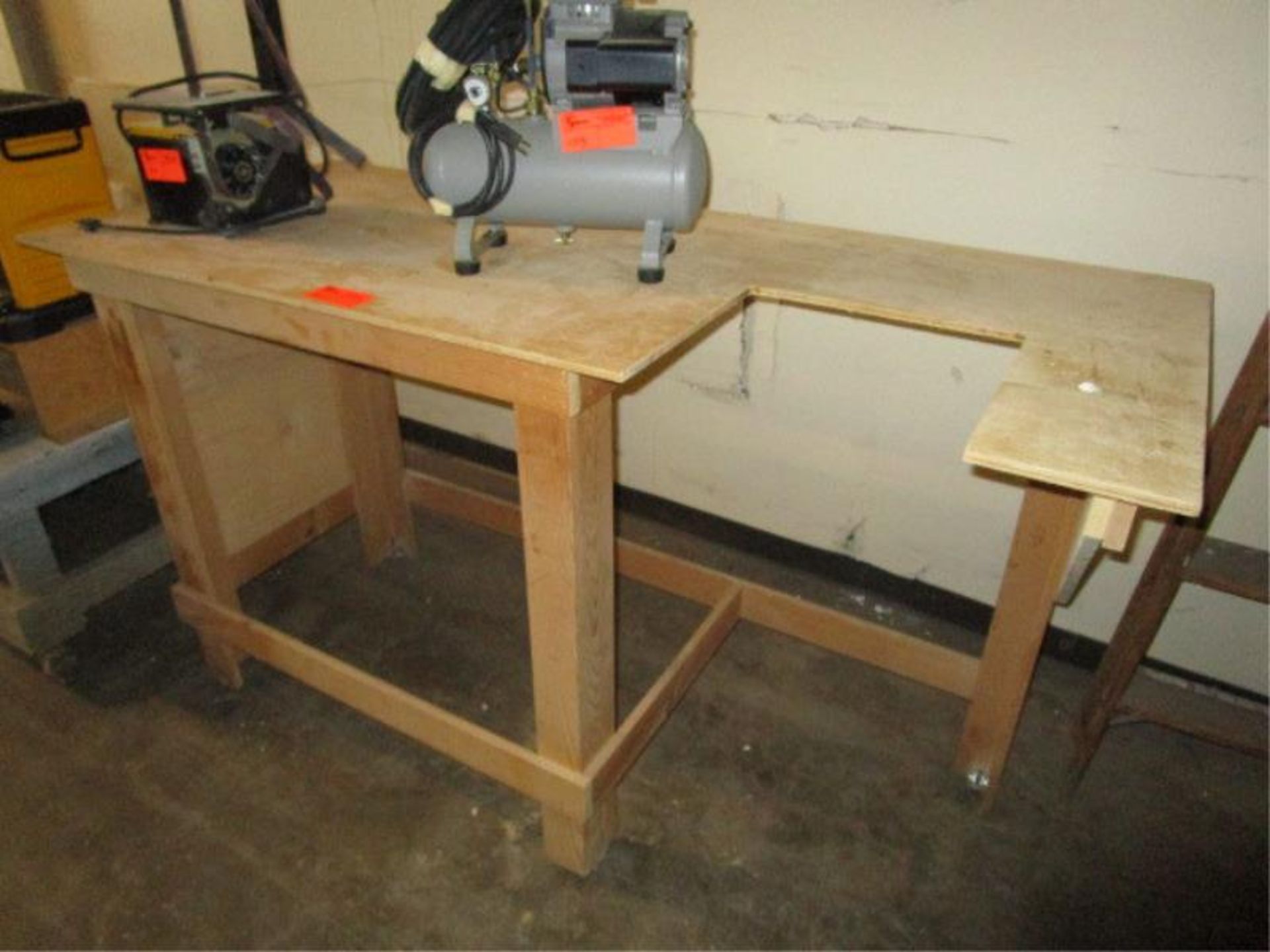 Wooden Worktable 6' - Image 3 of 3