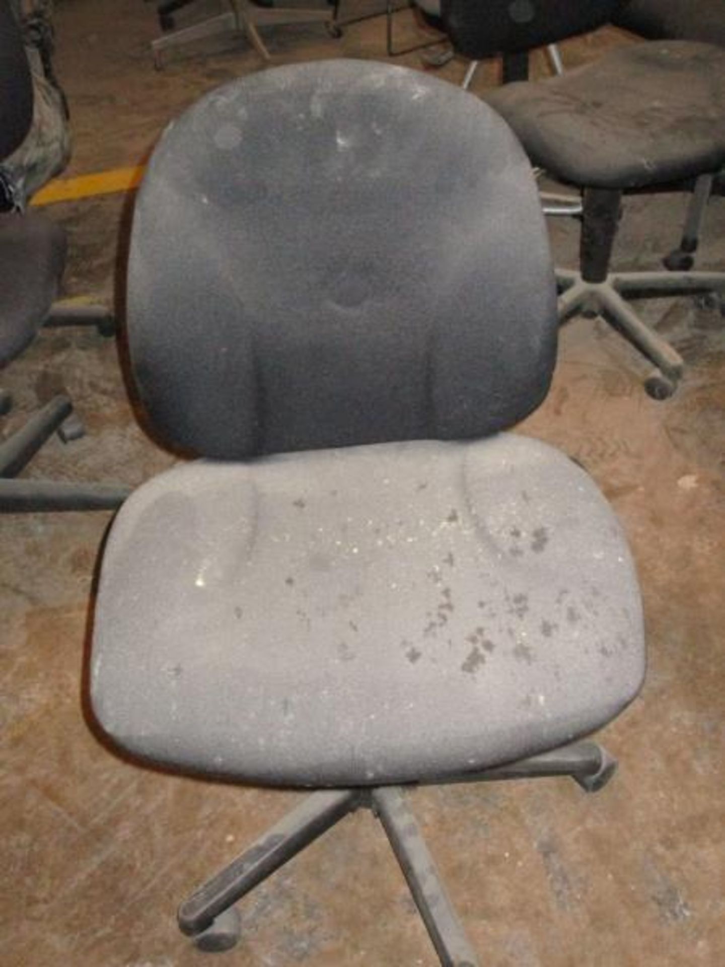 (10) Assorted Office Chairs on Casters, Fabric Seat / Back - 1 w/ Broken Back, (1) Rolling Stool - Image 3 of 14