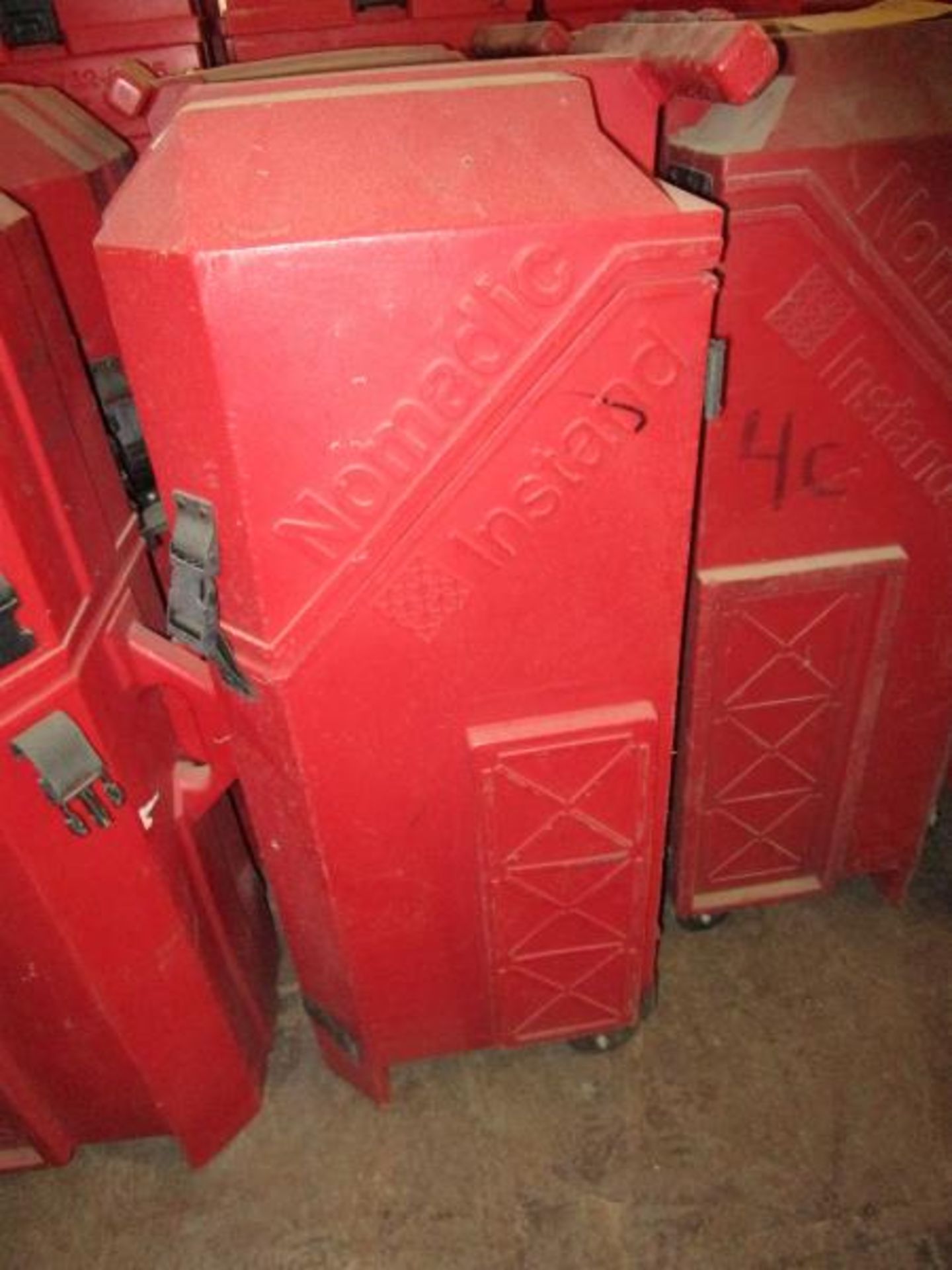 (11) Red Road Cases, Rolling, By Nomadic - Image 4 of 4