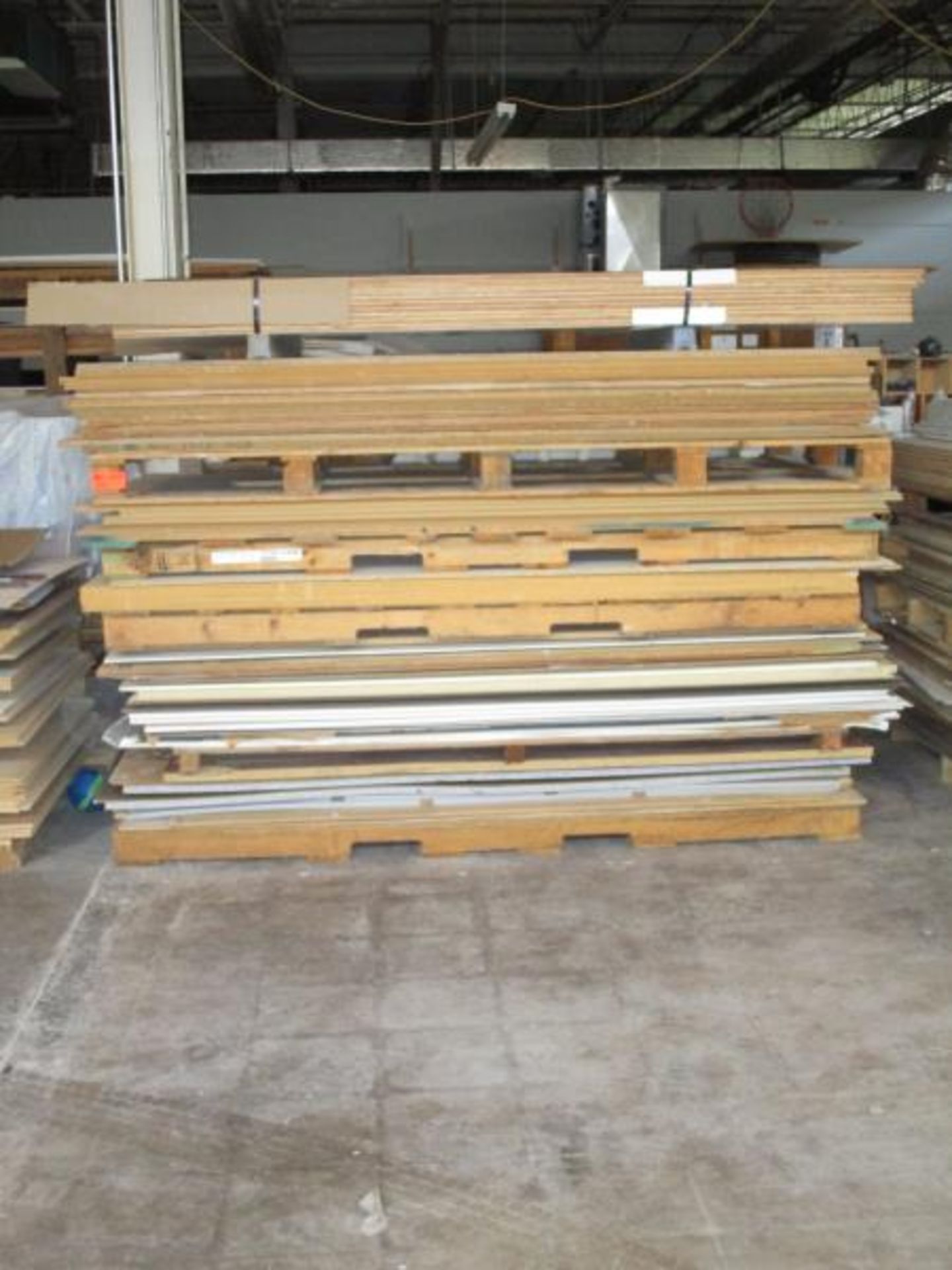 Lot - (35+) Asst. Styles of Plywood Sheets, Etc., Appears to Be Mostly 4 x 8, Diff Thicknesses &