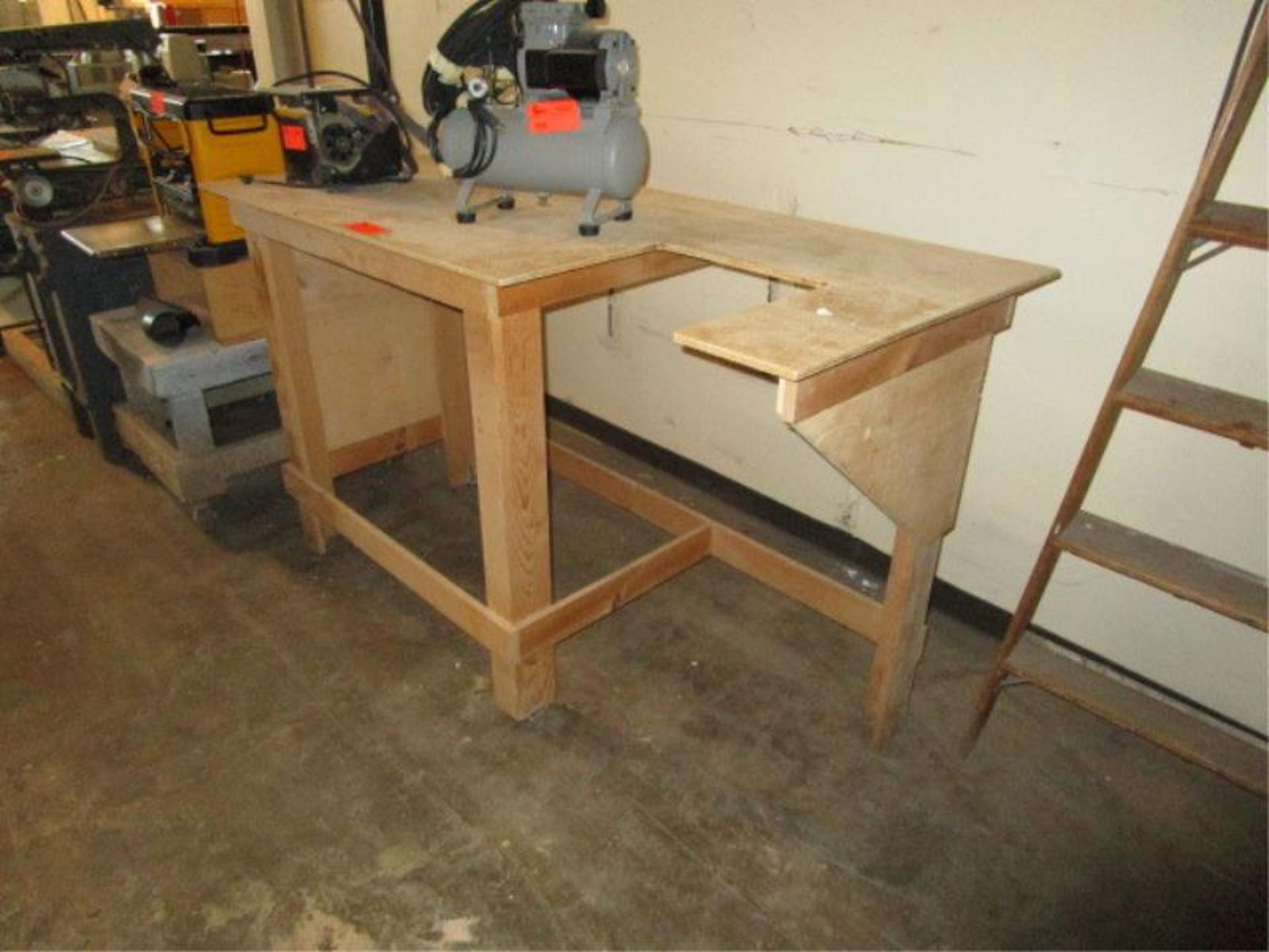 Wooden Worktable 6' - Image 2 of 3
