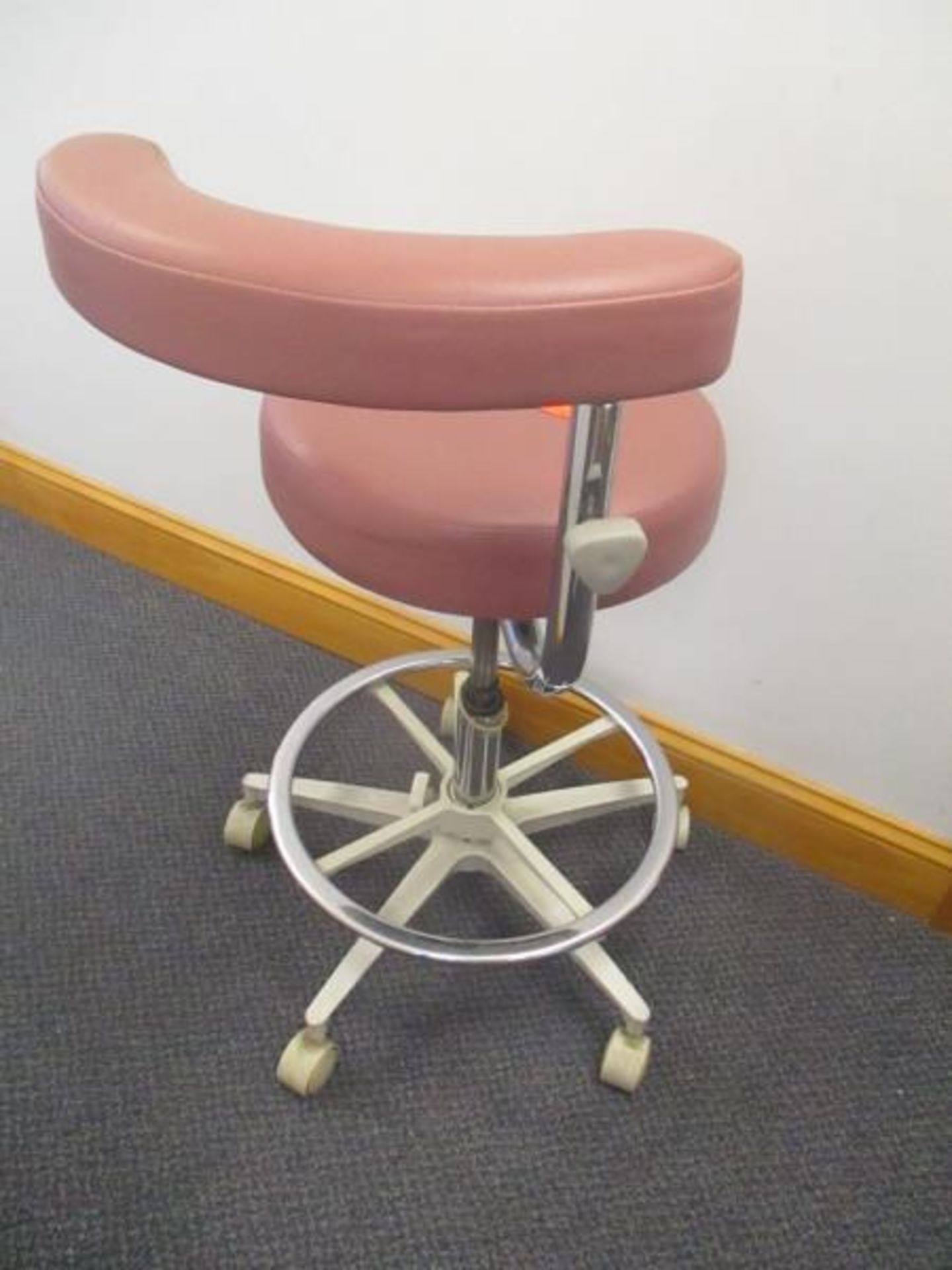 Dental Assistants Stool, Mauve, By Brewer, Model: 2042L - Image 3 of 3