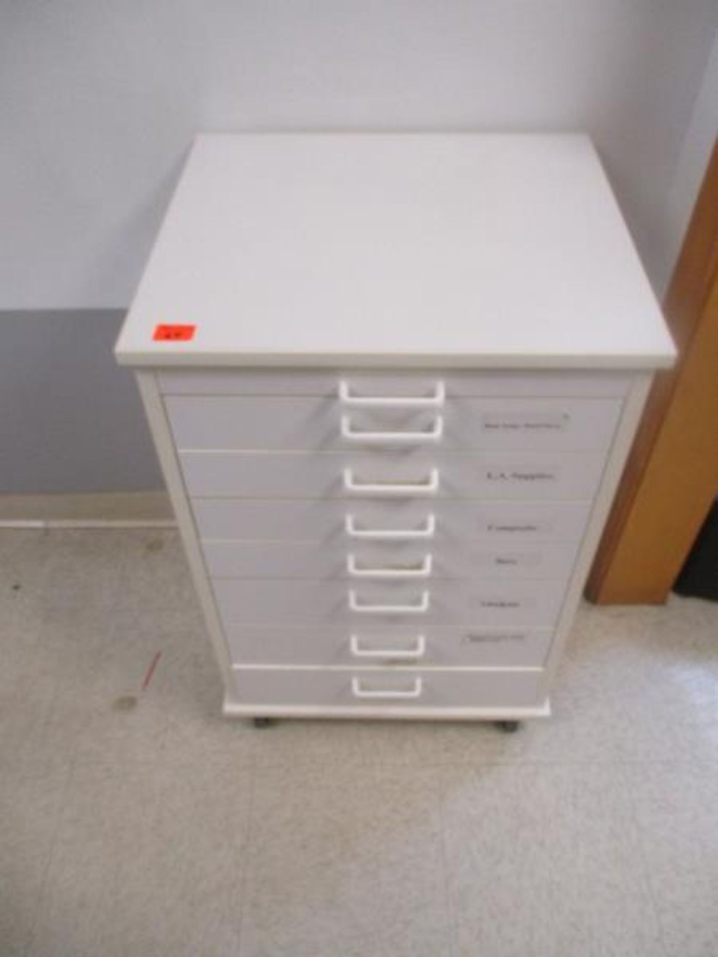 Dental Cabinet, Rolling, Grey, 7 Drawer