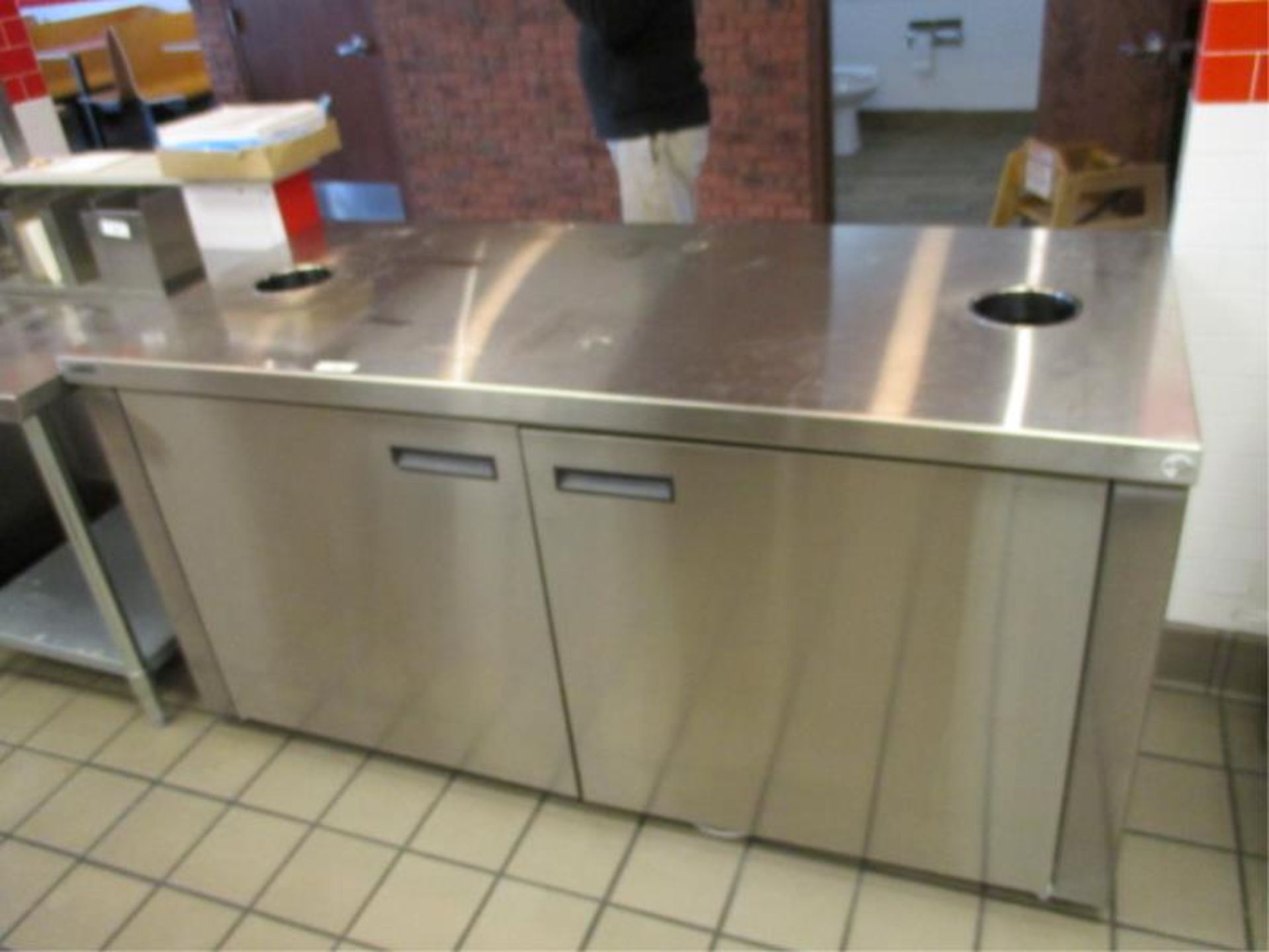 Beverage counter with 2 lower doors by Delfield, Model F16HD64, Serial # 0605150001958 - Image 8 of 8