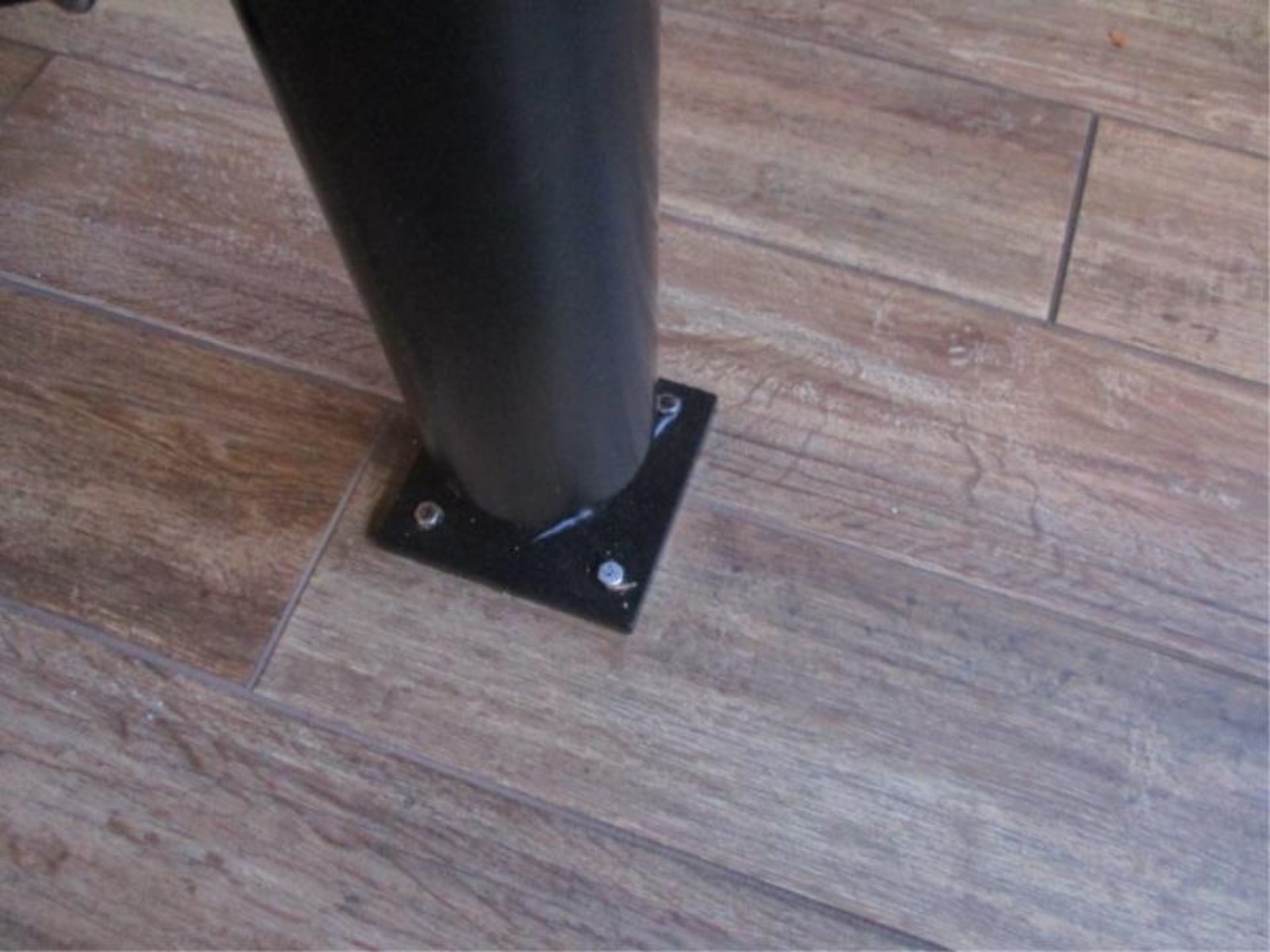(8) floor mounted stools with wood seal - Image 3 of 3